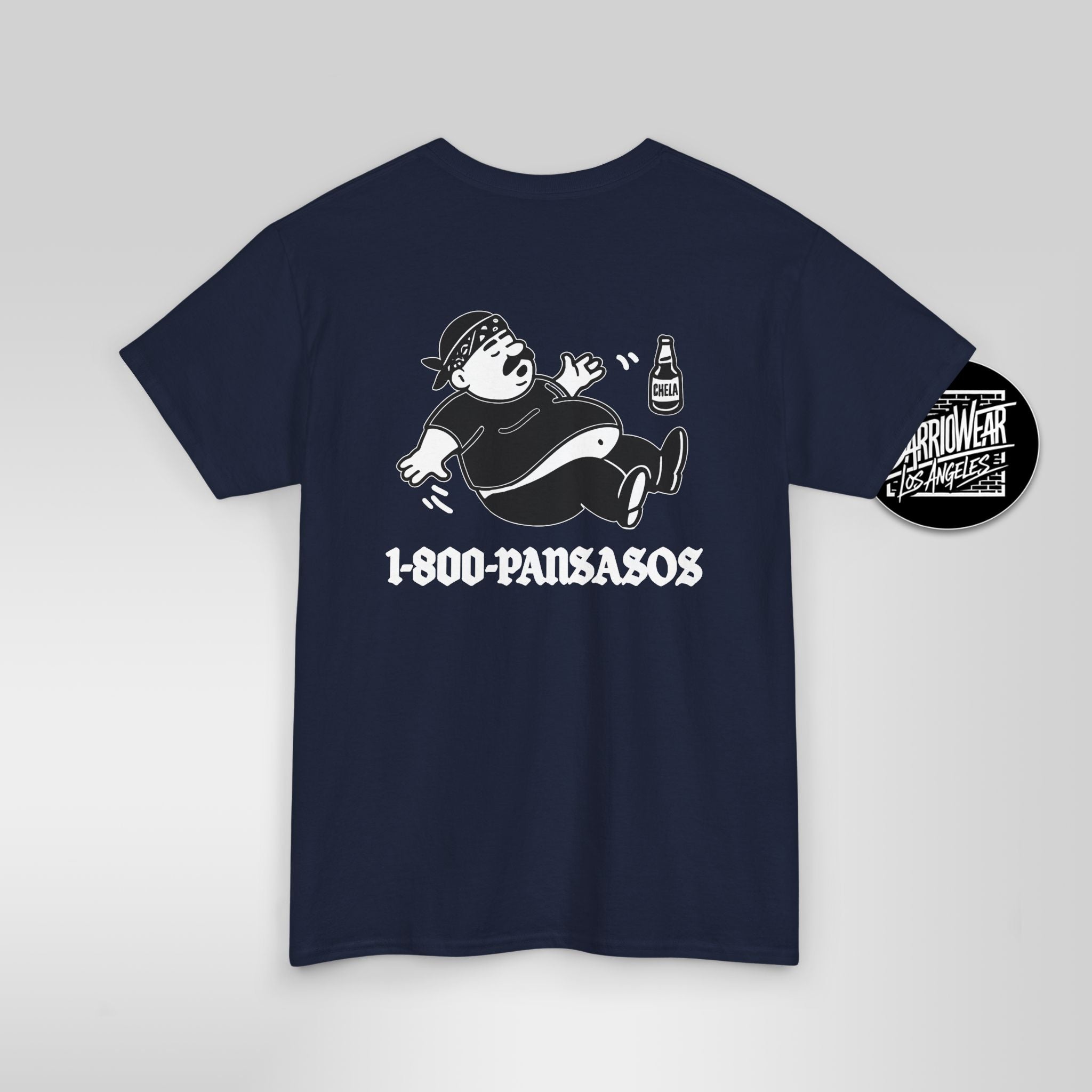 1800 Pansasos Funny Cholo Panza Double Sided T-Shirt
