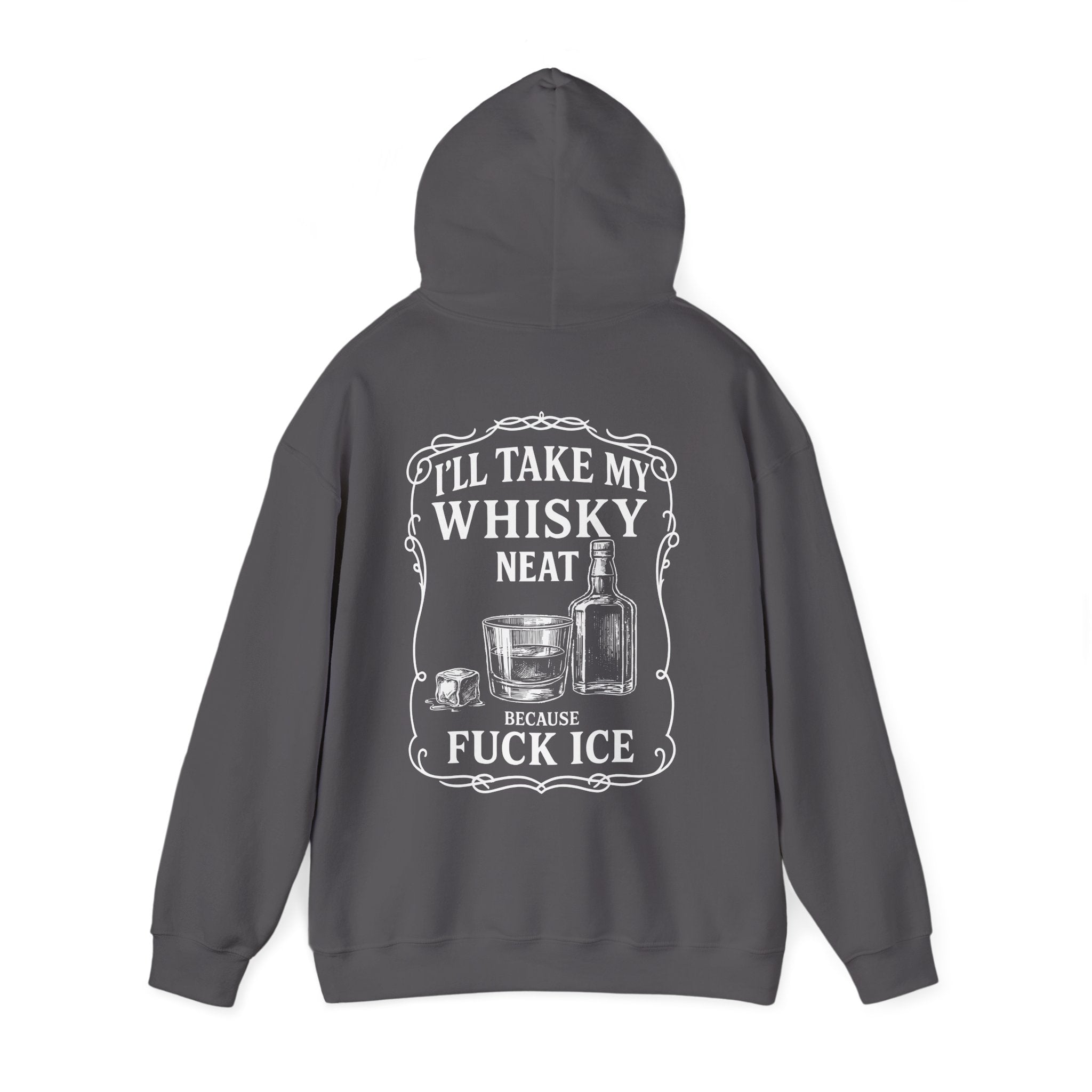 Whisky Neat Because F*ck ICE – Political Statement Hoodie