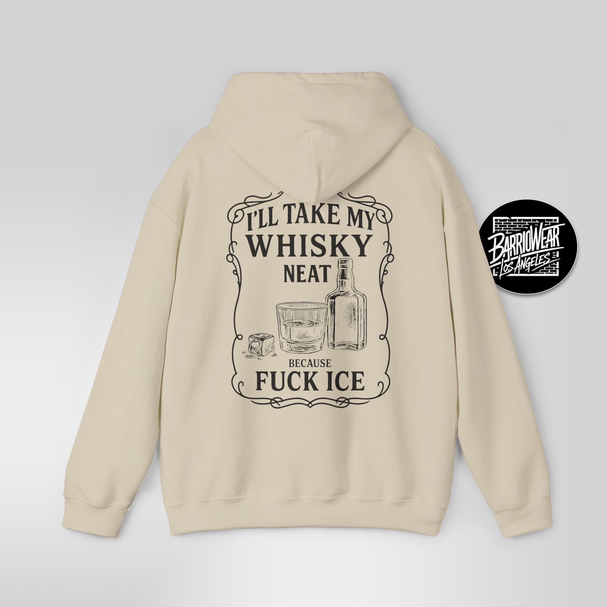 Whisky Neat Because F*ck ICE – Political Statement Hoodie