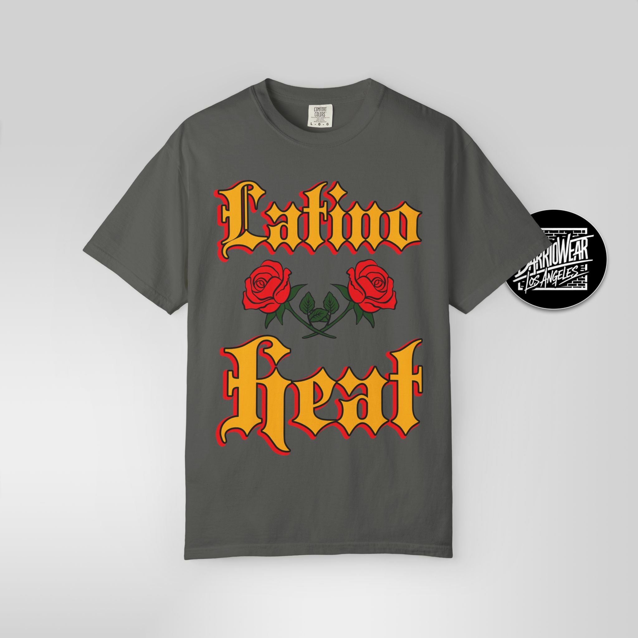 Latino Heat Shirt Chicano Style Roses Tee Latino Wrestling Inspired Streetwear