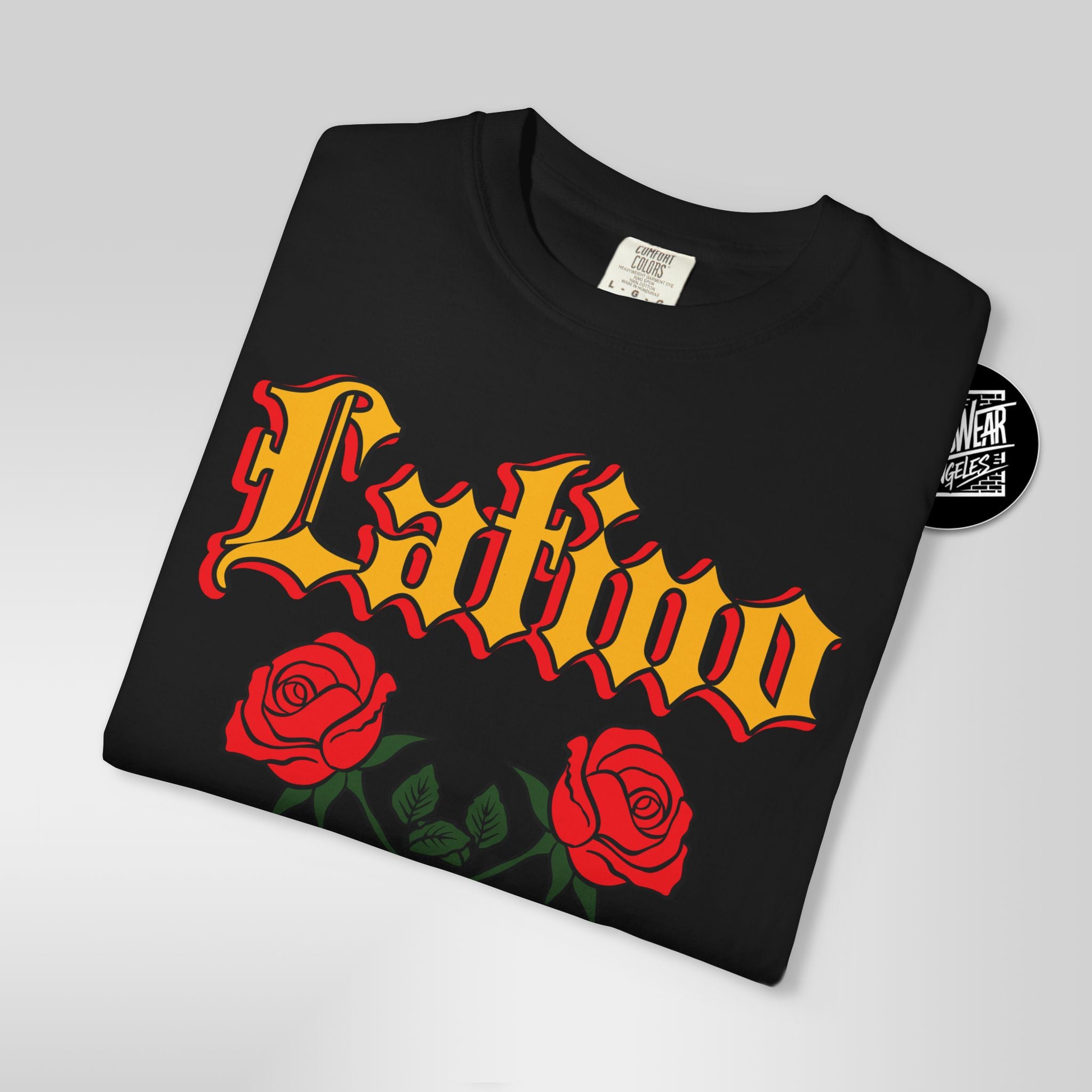 Latino Heat Shirt Chicano Style Roses Tee Latino Wrestling Inspired Streetwear