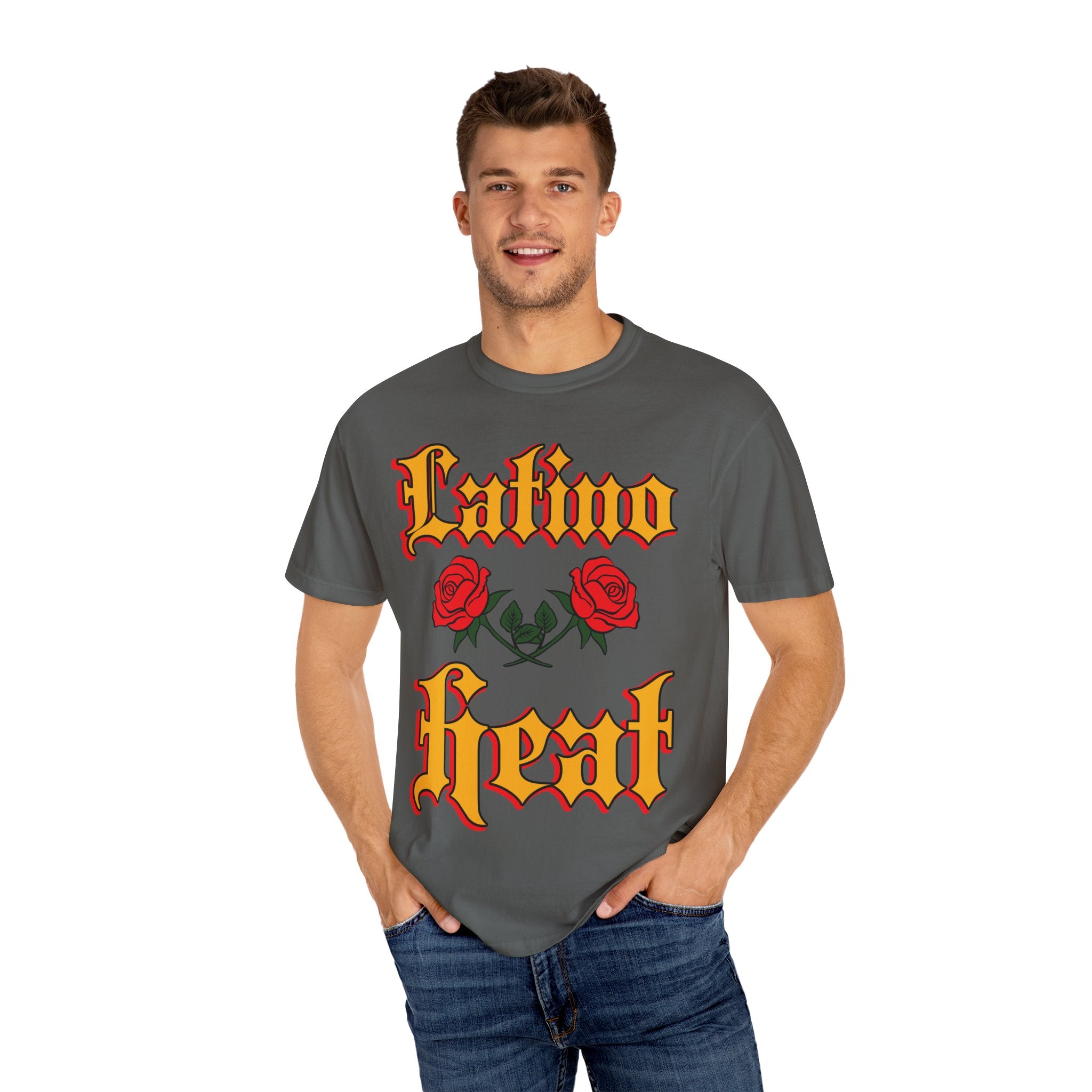 Latino Heat Shirt Chicano Style Roses Tee Latino Wrestling Inspired Streetwear