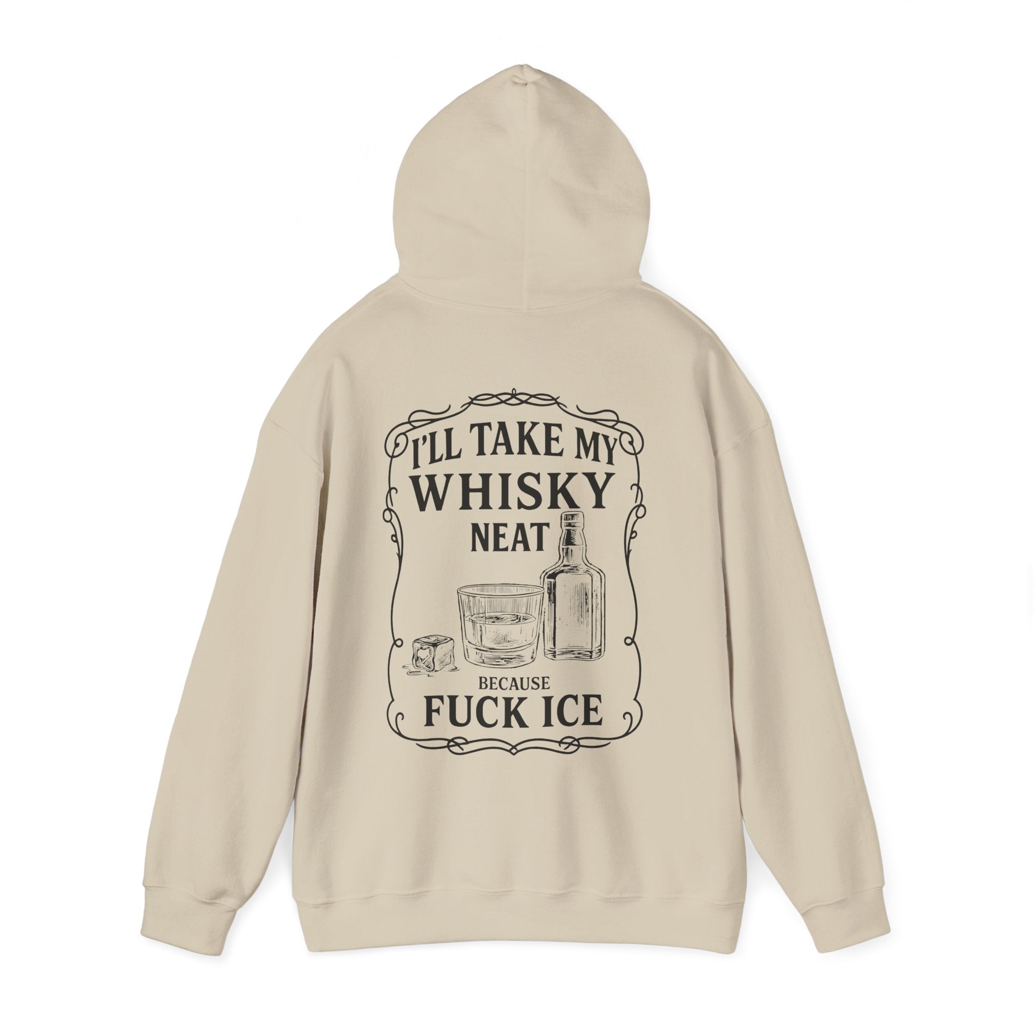 Whisky Neat Because F*ck ICE – Political Statement Hoodie