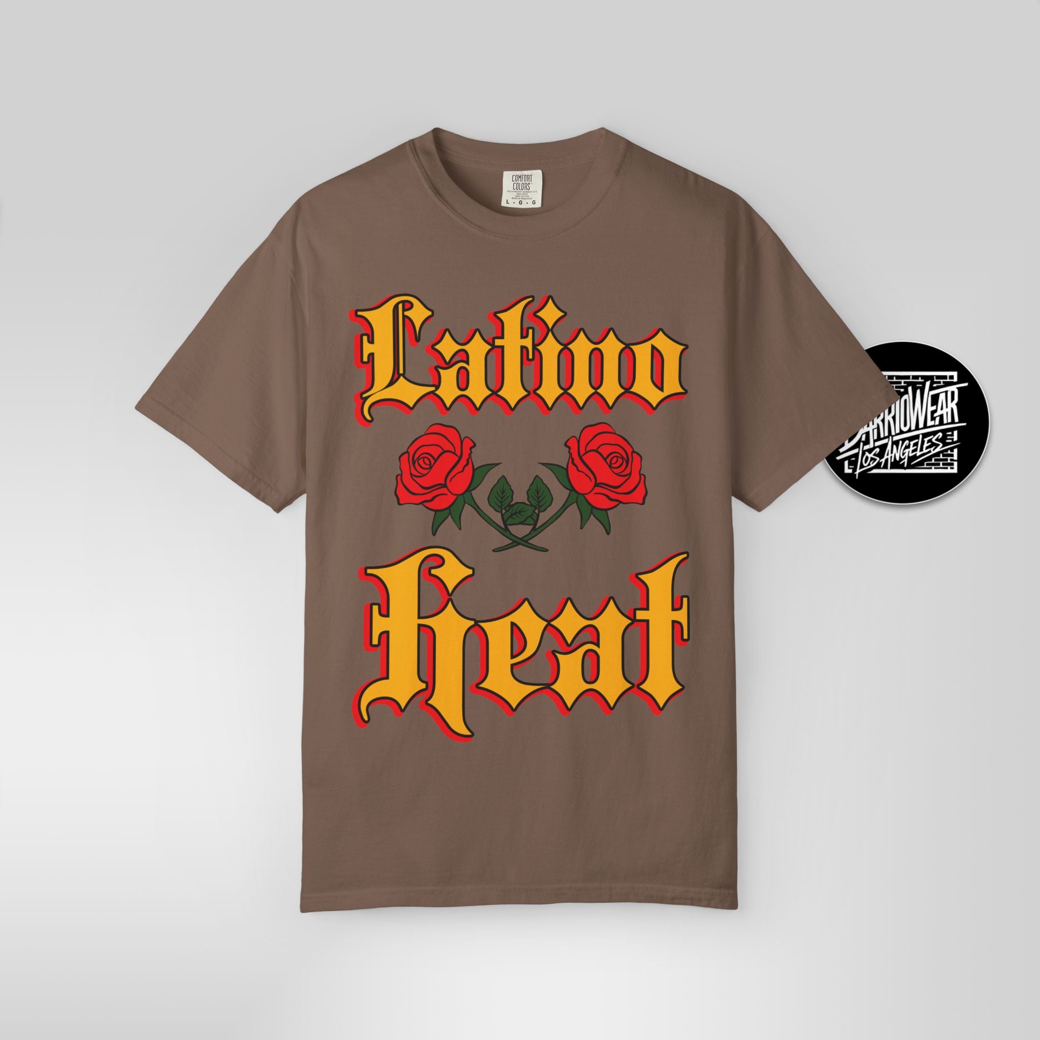 Latino Heat Shirt Chicano Style Roses Tee Latino Wrestling Inspired Streetwear