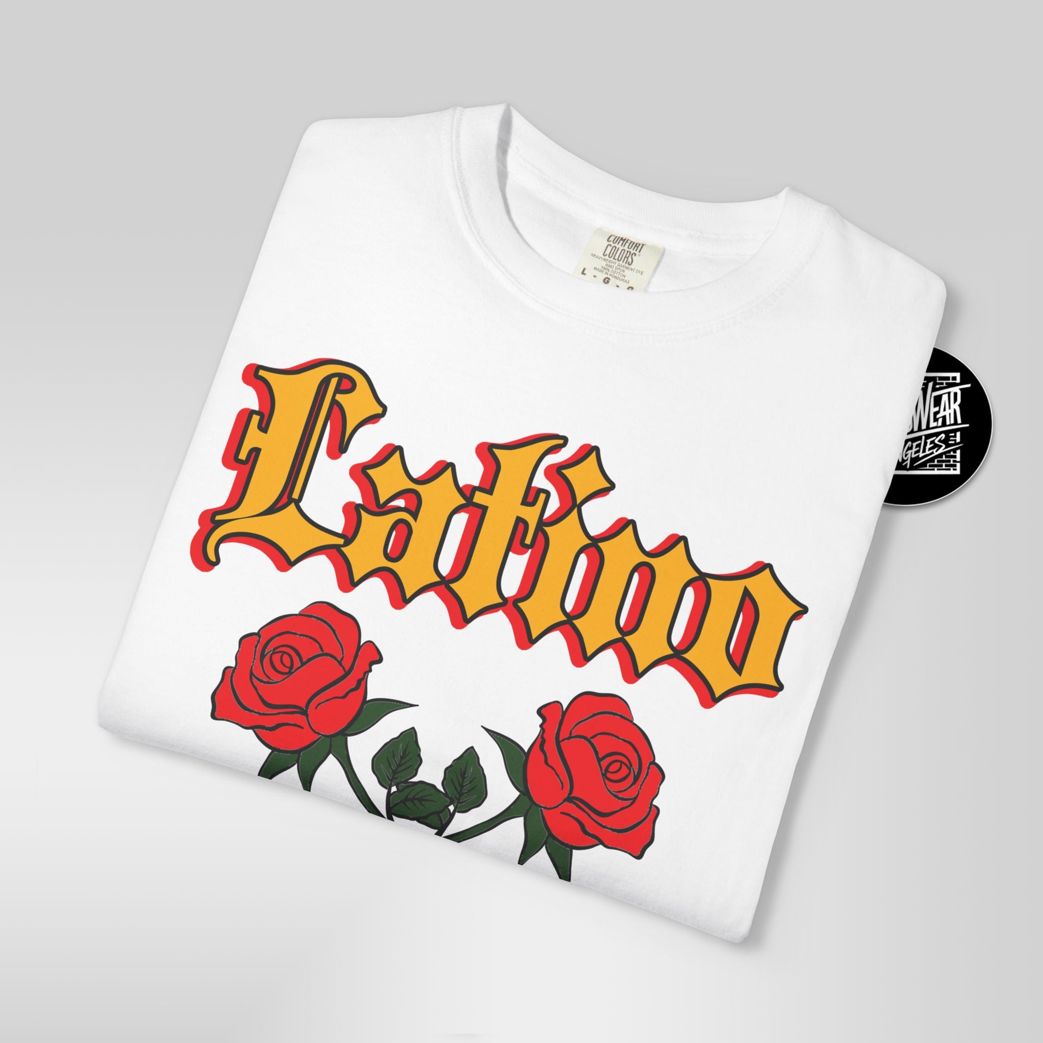Latino Heat Shirt Chicano Style Roses Tee Latino Wrestling Inspired Streetwear