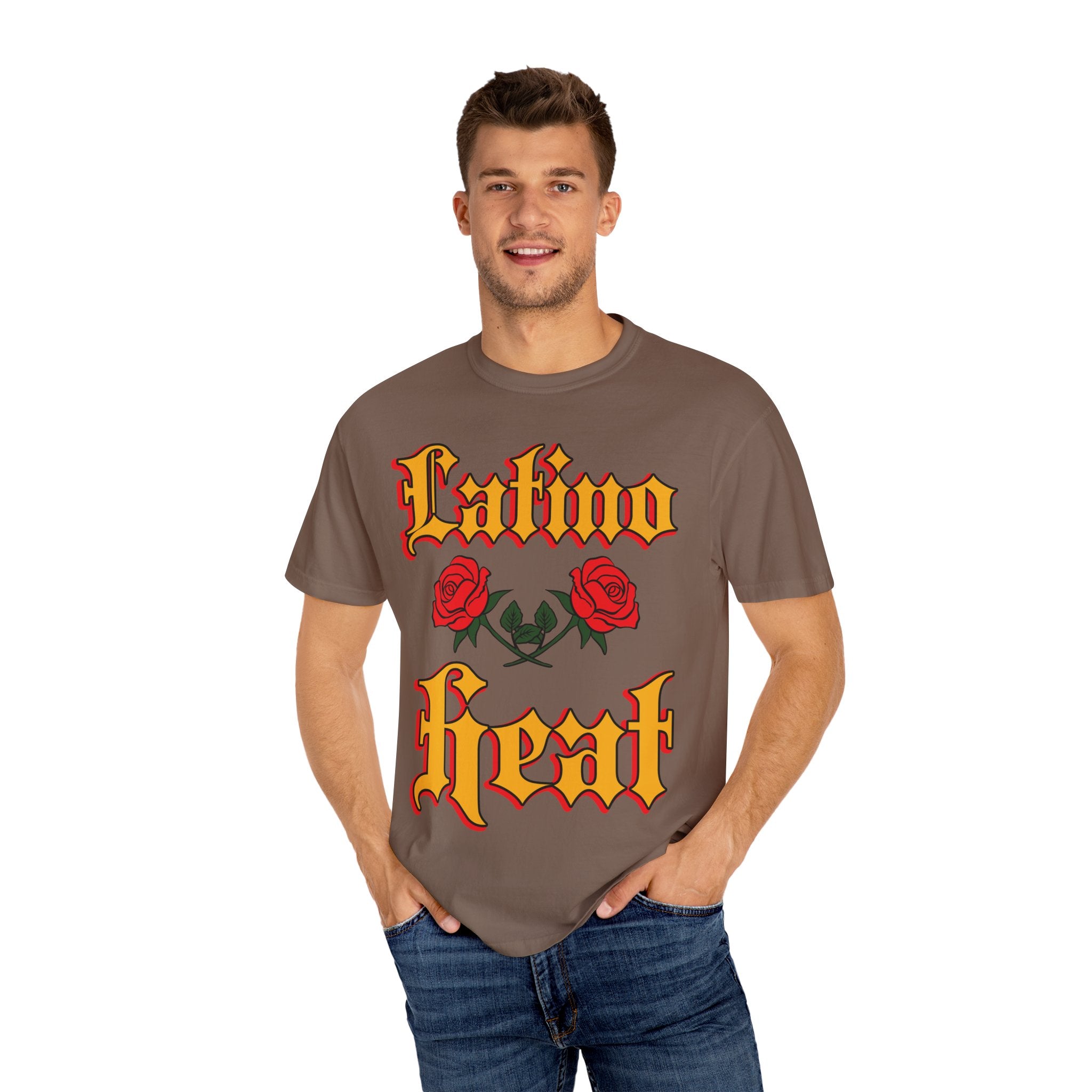 Latino Heat Shirt Chicano Style Roses Tee Latino Wrestling Inspired Streetwear
