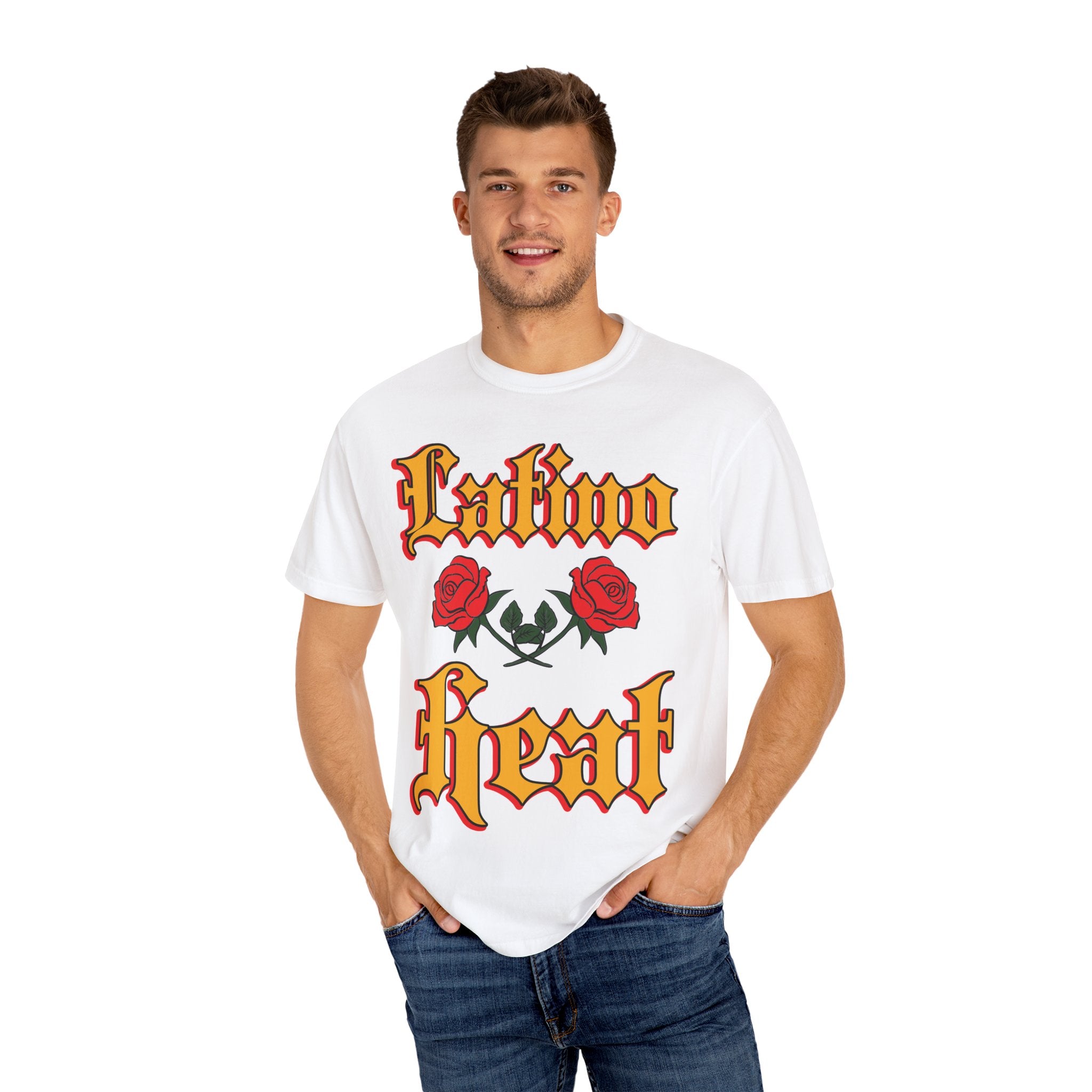 Latino Heat Shirt Chicano Style Roses Tee Latino Wrestling Inspired Streetwear