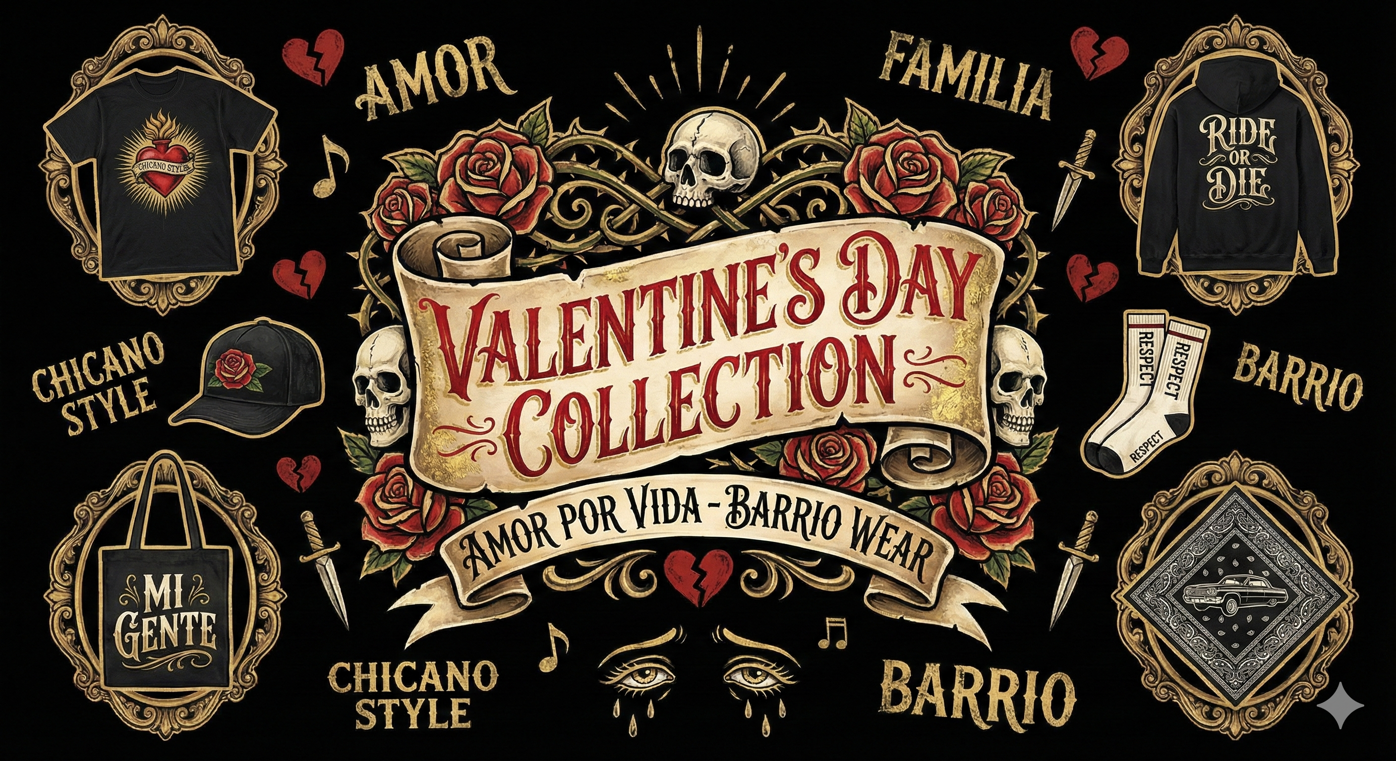 Barrio Love: Valentine's Day Streetwear Collection | Barrio Wear LA