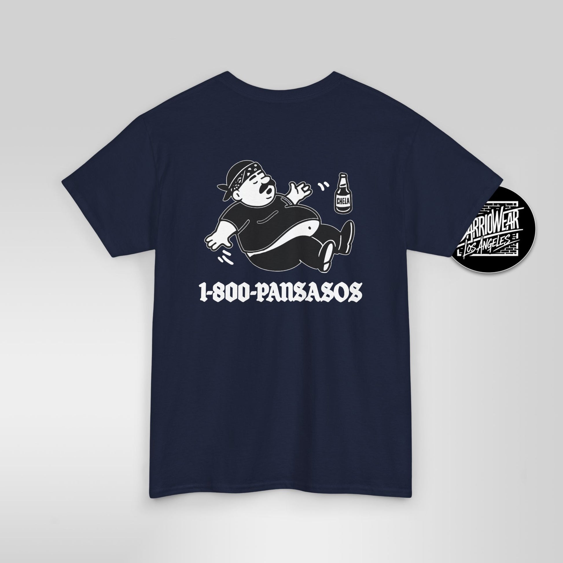 1800 Pansasos Funny Cholo Panza Double Sided T-Shirt