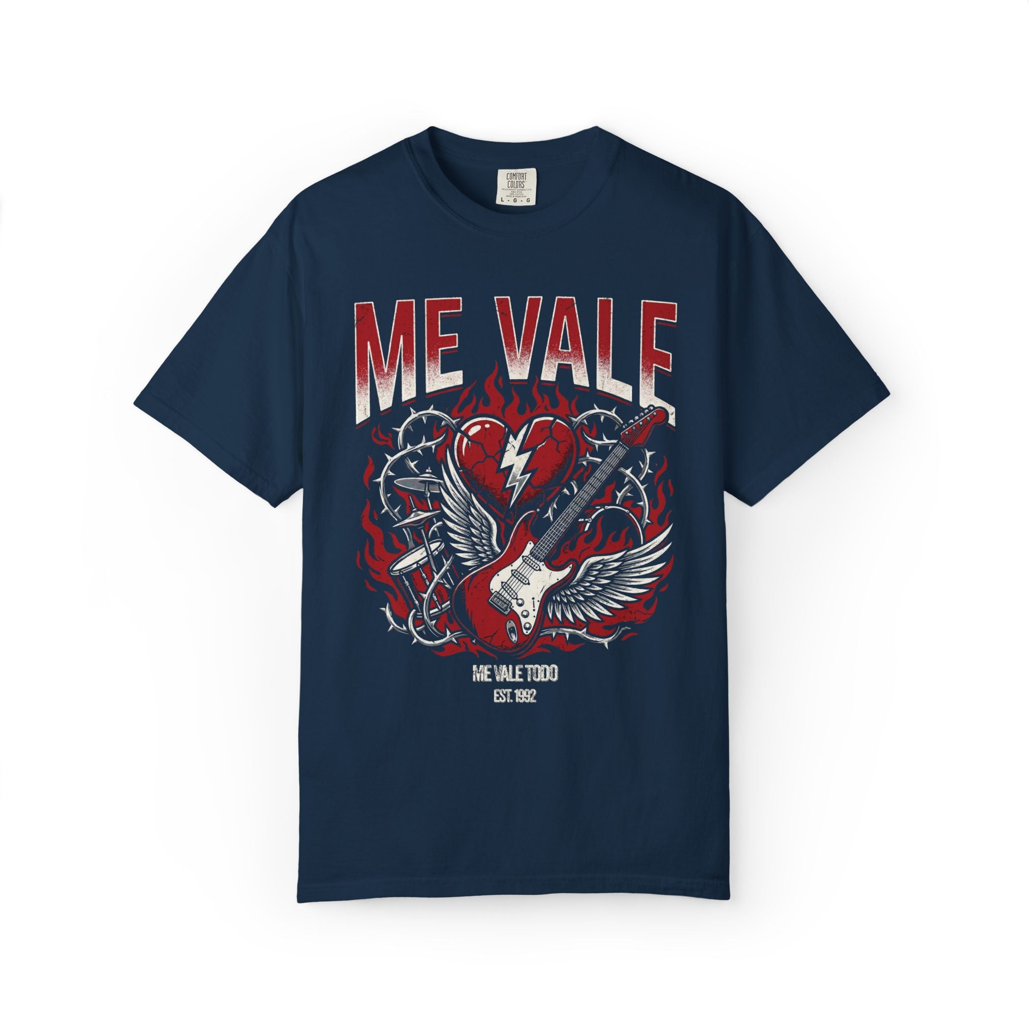 Me Vale 1992 Retro Mexican Rock Bootleg Graphic Tee