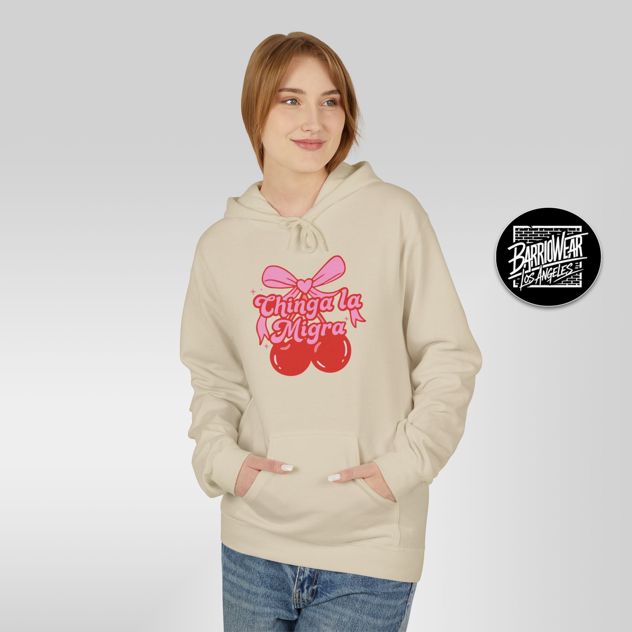 Chinga La Migra Cherry Bow Hoodie