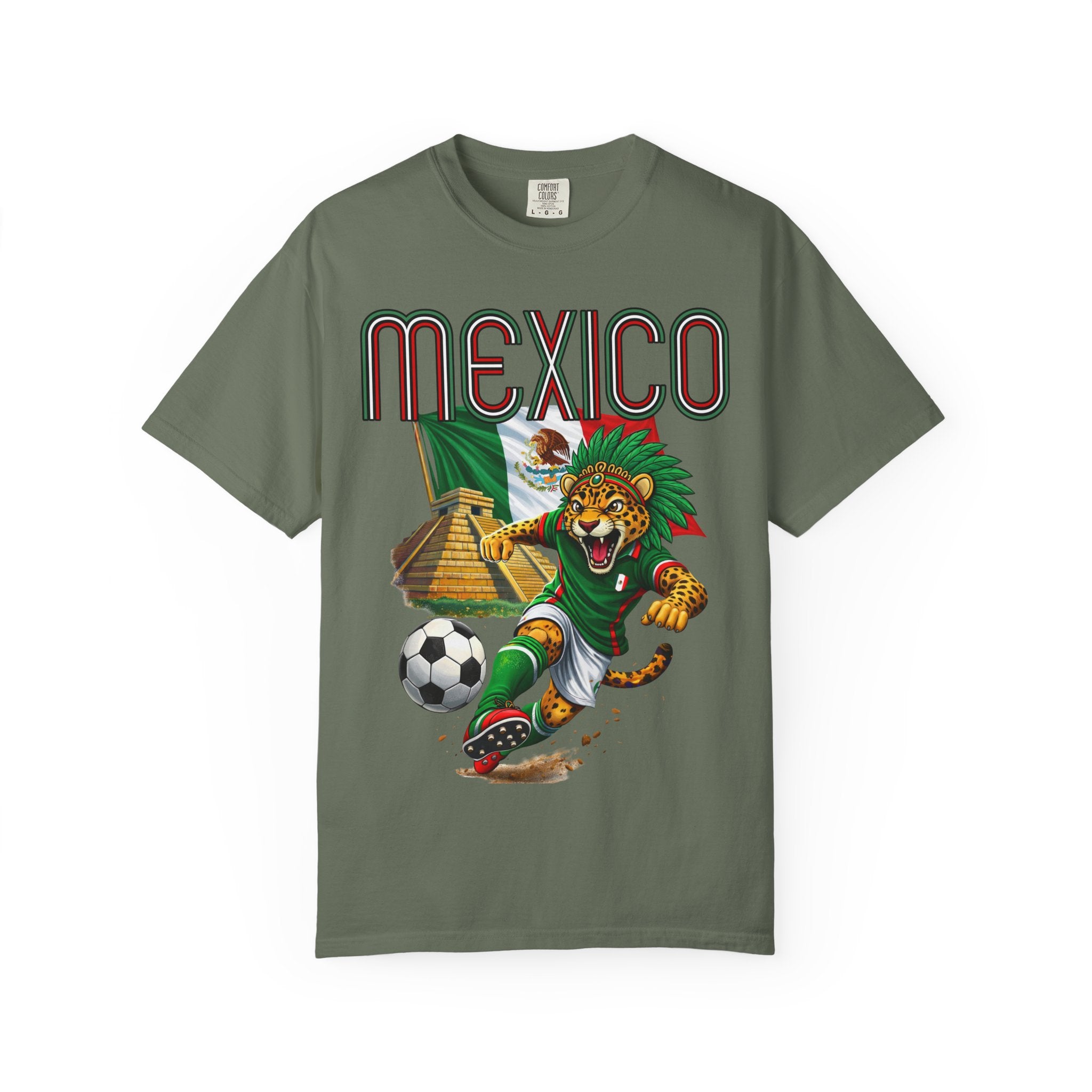 Mexico World Soccer Jaguar Pyramid 2026 Graphic Tee