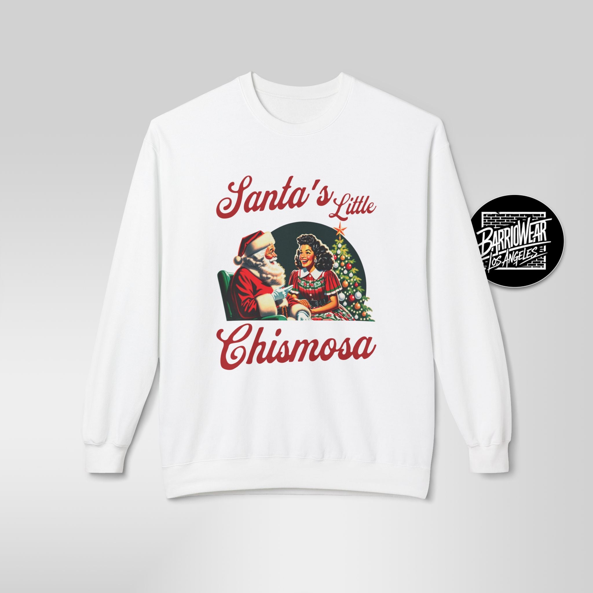 Santa's Little Chismosa Christmas Sweatshirt | Funny Latina Holiday Sweater