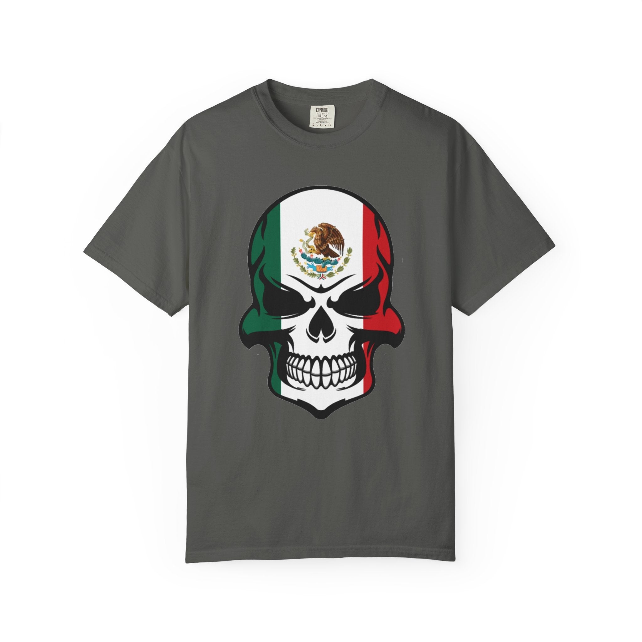 Mexican Flag Skull Graphic Tee