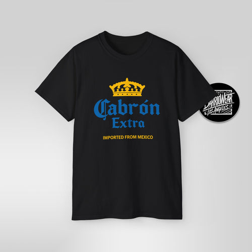 Cabrón Extra – Mexican Beer Parody T-Shirt