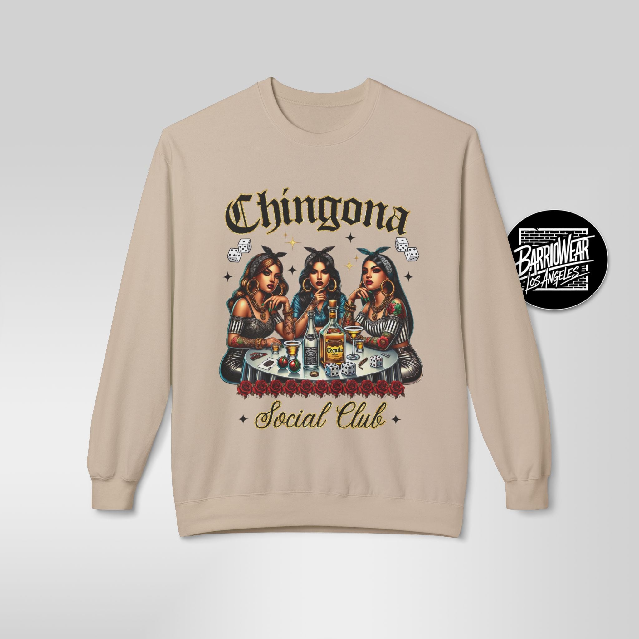 "Chingona Social Club" Sweatshirt | Badass Latina Empowerment Crewneck