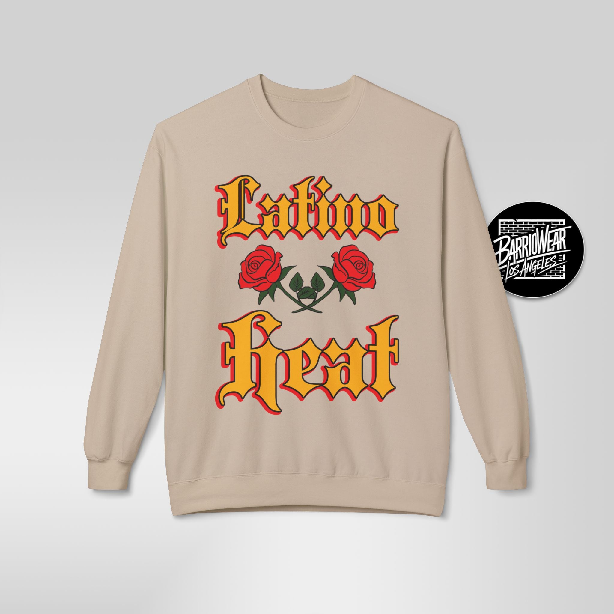 Latino Heat Shirt Chicano Style Roses Tee Latino Wrestling Inspired Sweatshirt