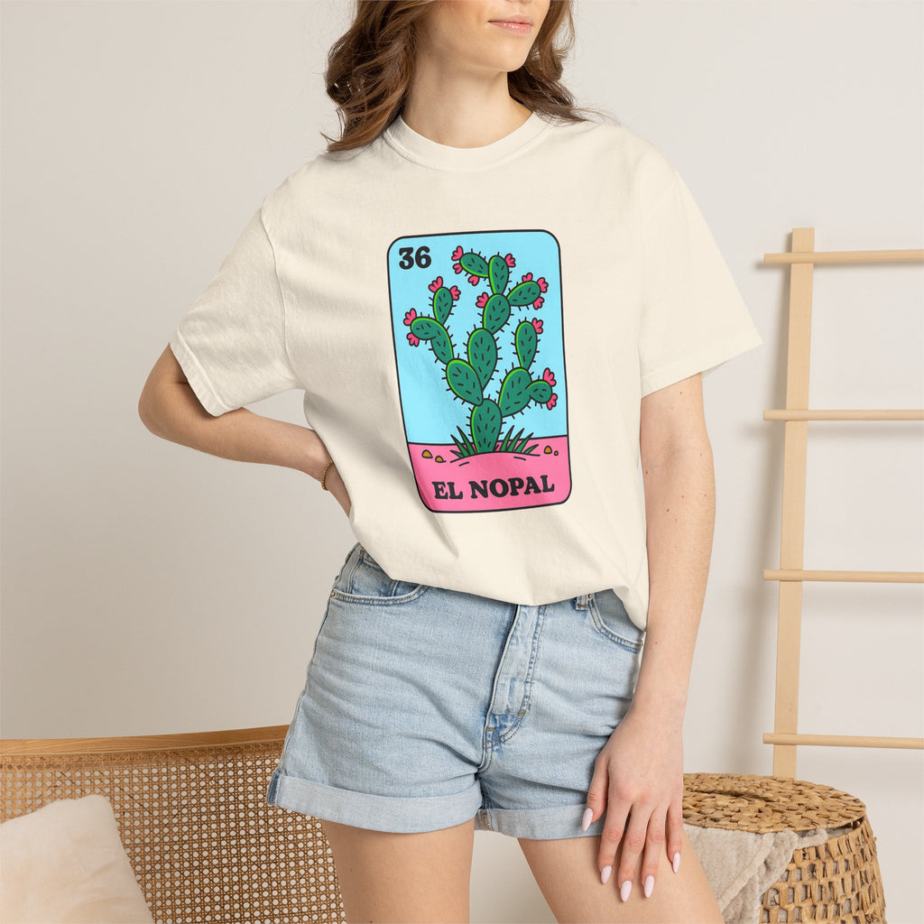 El Nopal Lotería Card Cactus Graphic Tee
