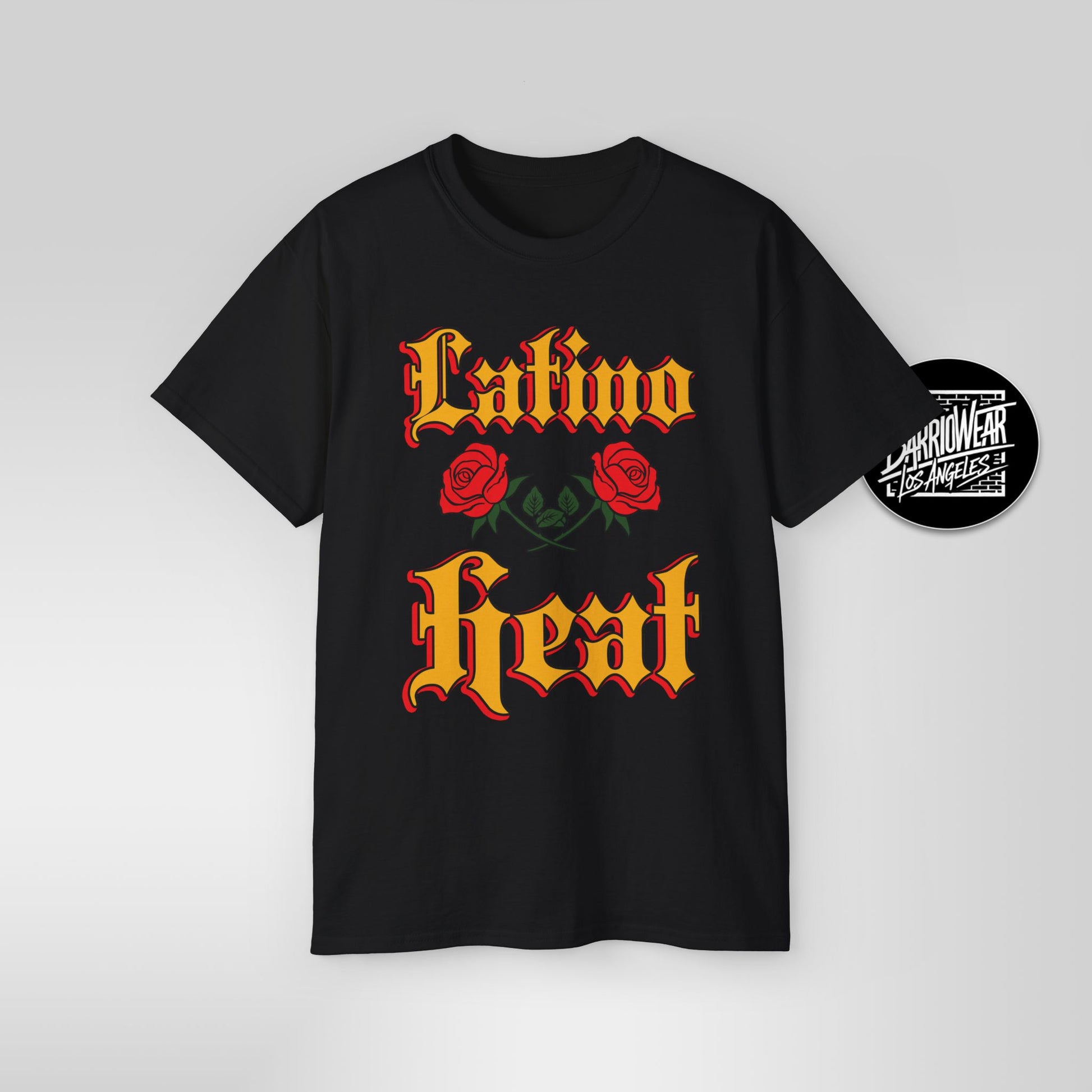 Latino Heat Shirt Chicano Style Roses Tee Latino Wrestling Inspired Streetwear
