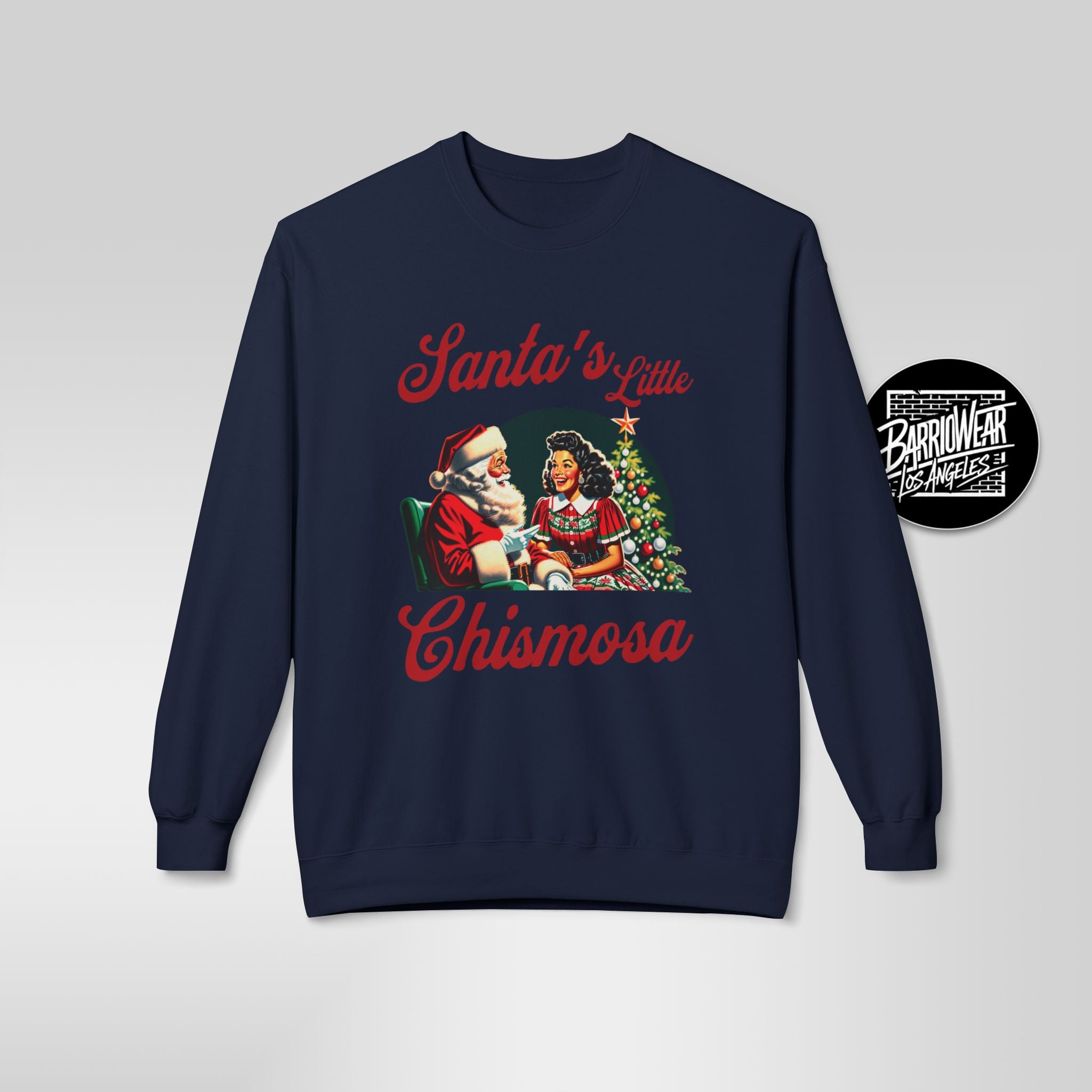 Santa's Little Chismosa Christmas Sweatshirt | Funny Latina Holiday Sweater
