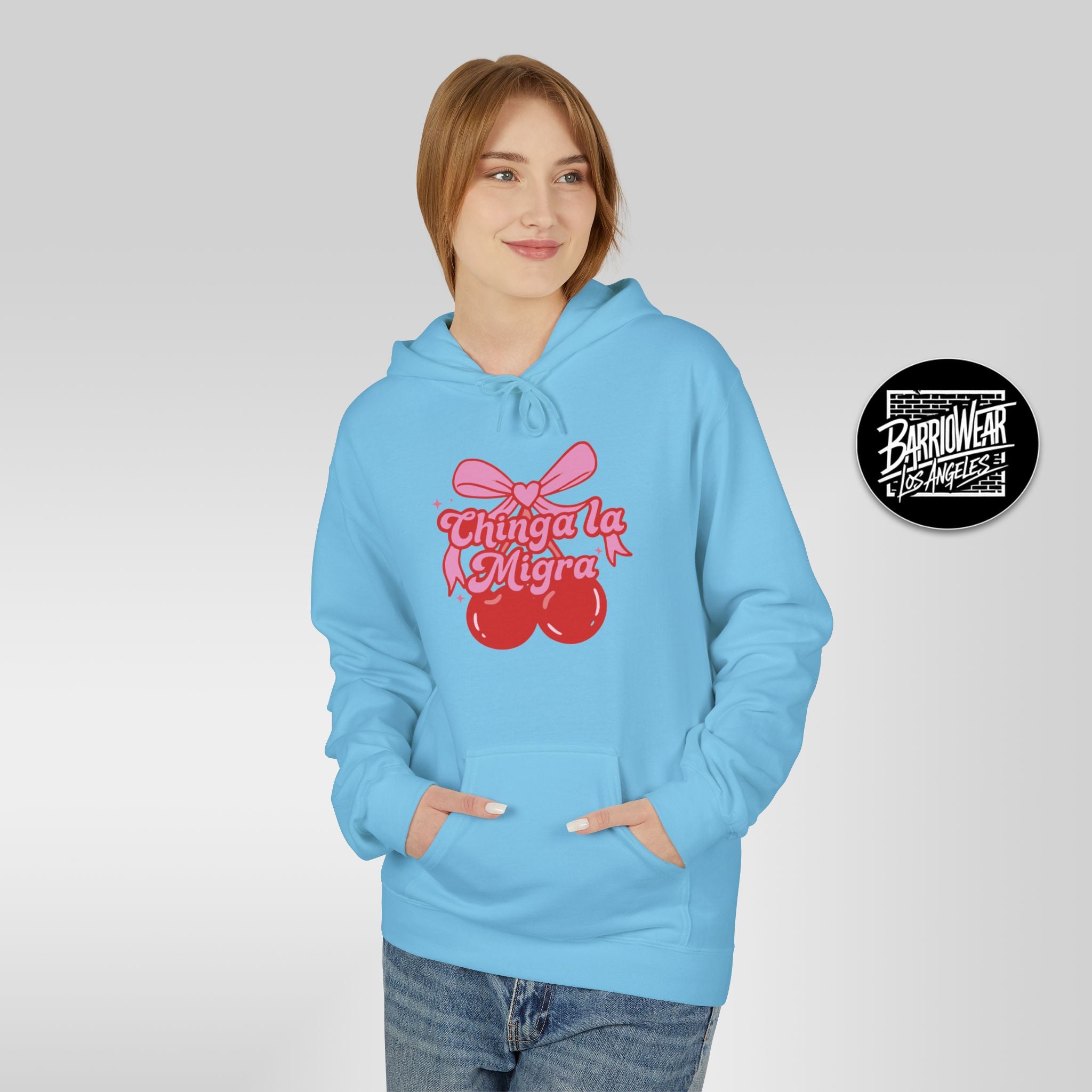 Chinga La Migra Cherry Bow Hoodie