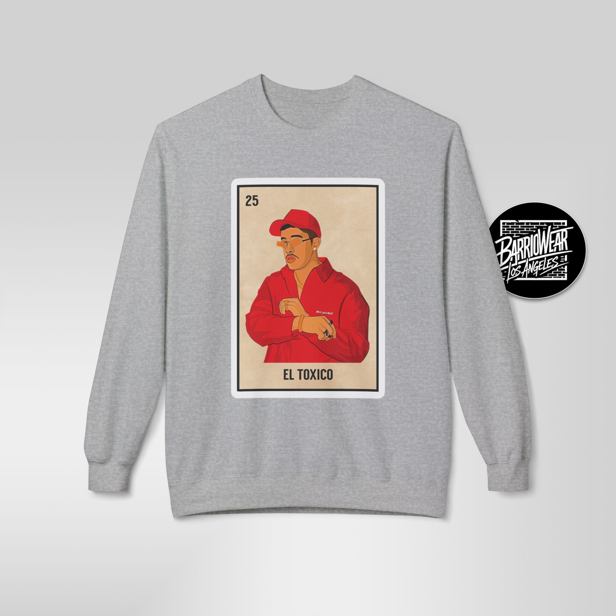 "El Toxico" Lotería Card Sweatshirt | Funny Latino Parody Crewneck
