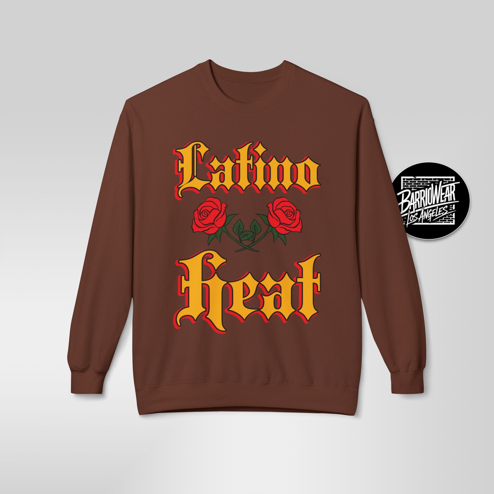 Latino Heat Shirt Chicano Style Roses Tee Latino Wrestling Inspired Sweatshirt