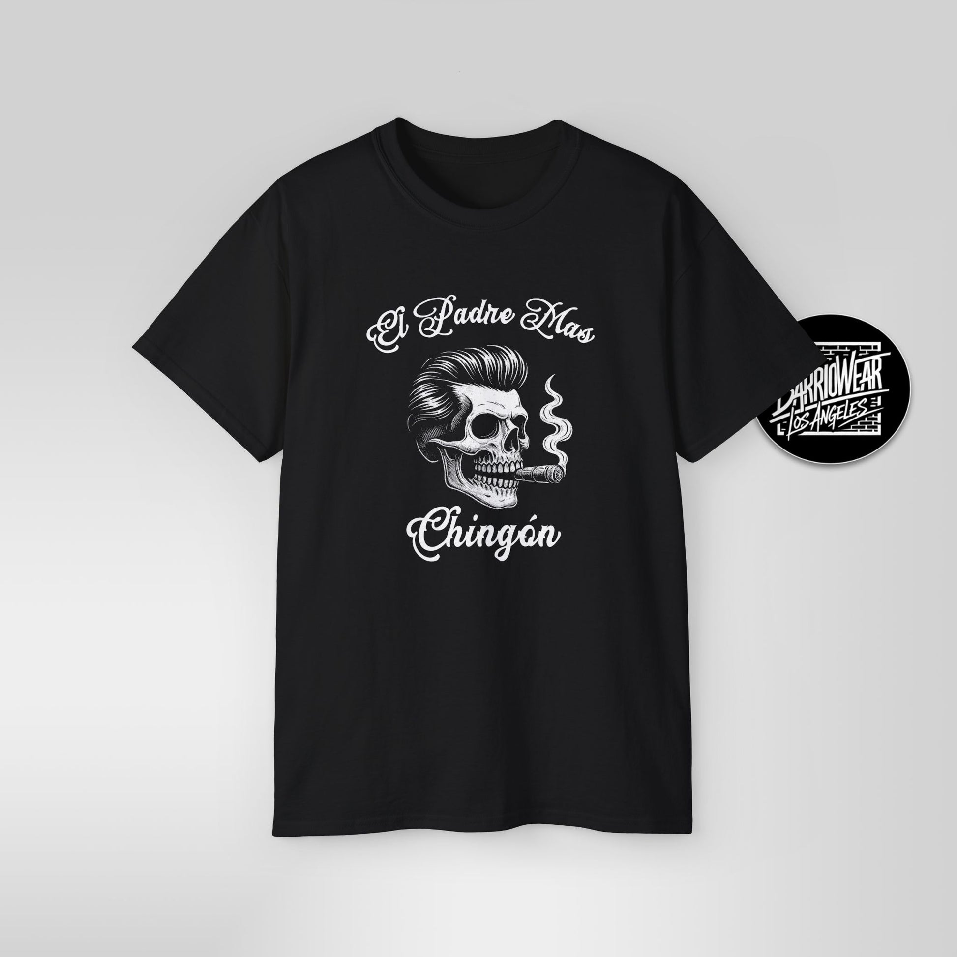 El Padre Más Chingon T Shirt Skull Art Gift for Dad