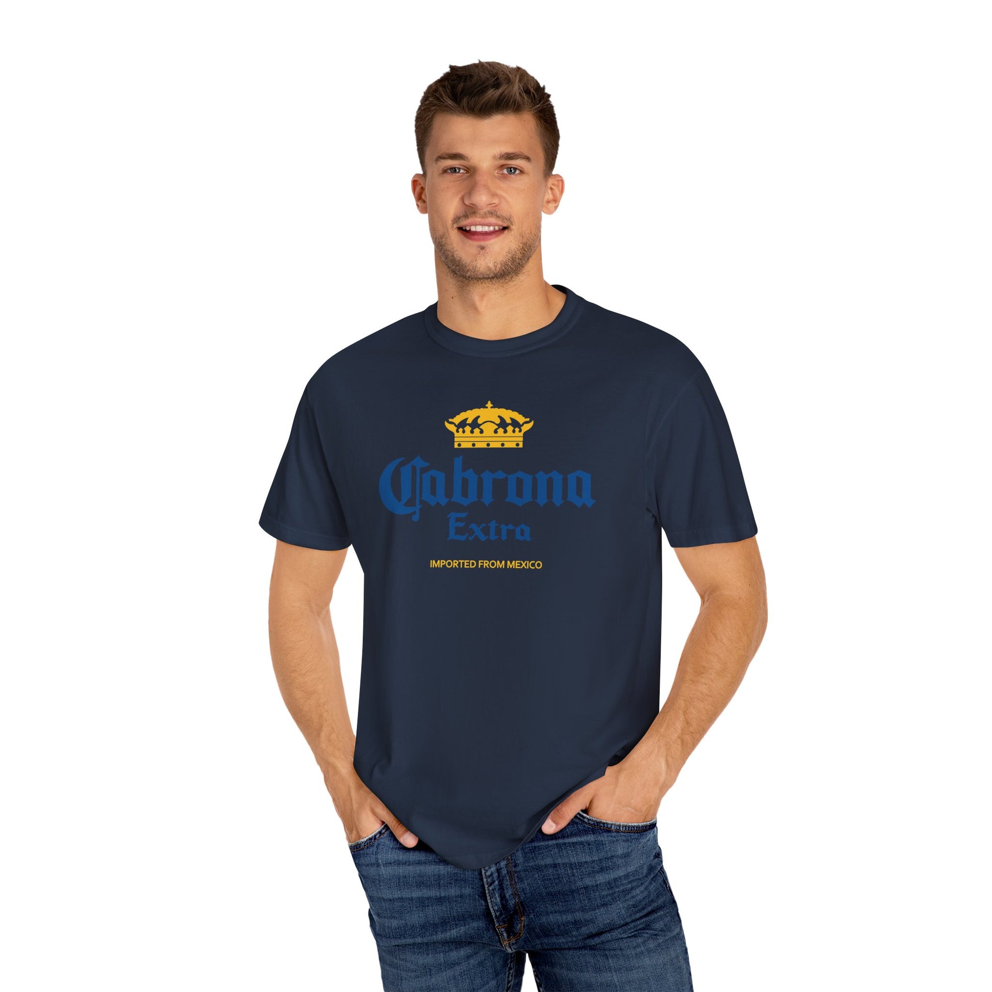 Cabrona Extra – Funny Latina Beer Parody T-Shirt