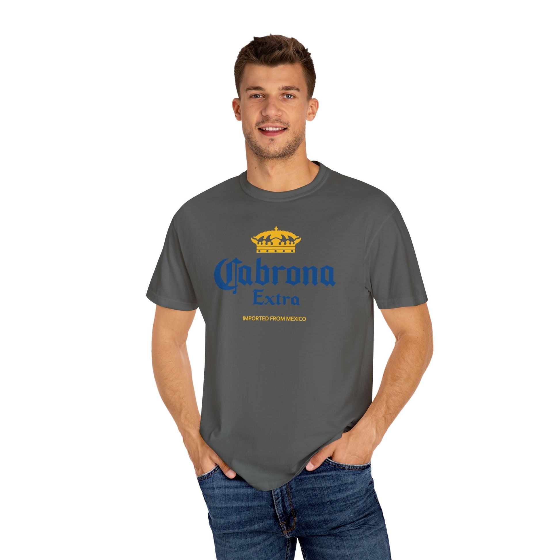 Cabrona Extra – Funny Latina Beer Parody T-Shirt