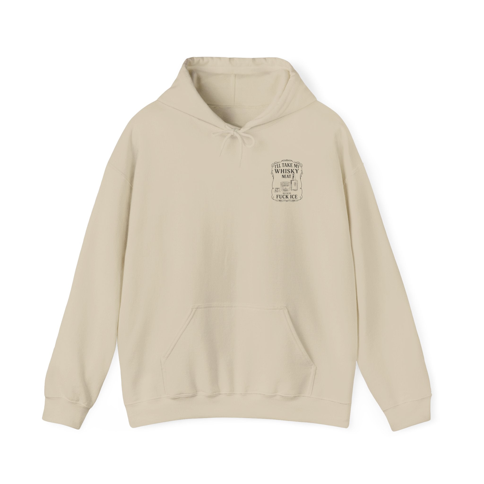 Whisky Neat Because F*ck ICE – Political Statement Hoodie
