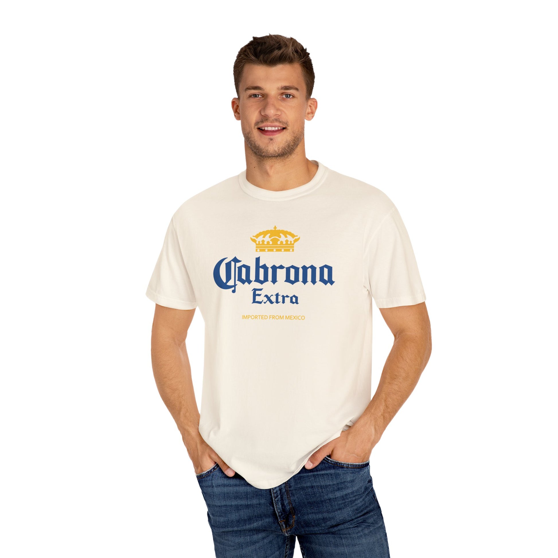 Cabrona Extra – Funny Latina Beer Parody T-Shirt