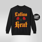 Latino Heat Shirt Chicano Style Roses Tee Latino Wrestling Inspired Sweatshirt