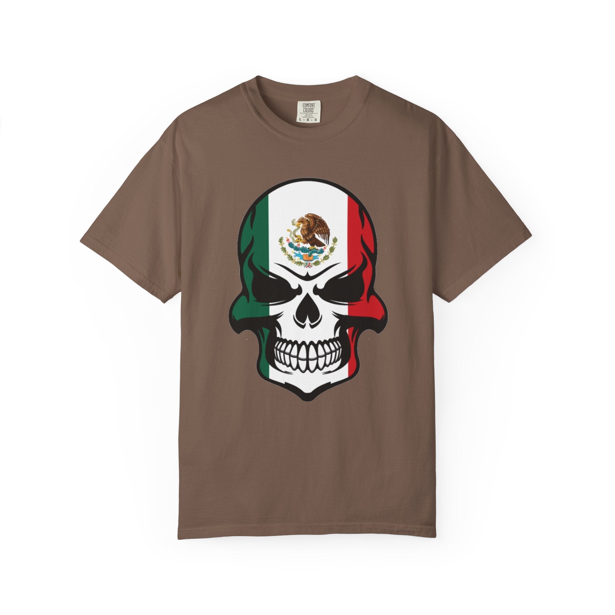 Mexican Flag Skull Graphic Tee