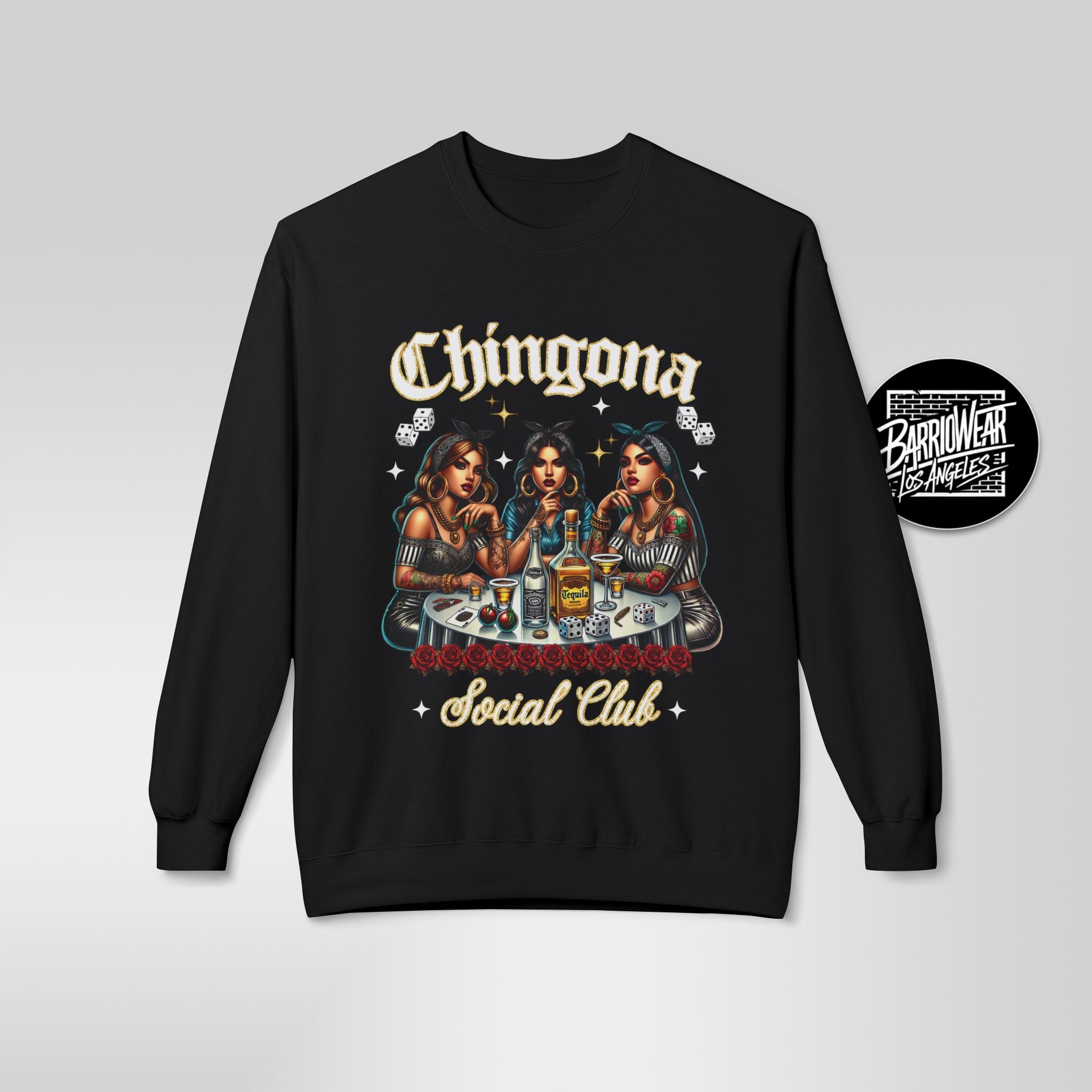 "Chingona Social Club" Sweatshirt | Badass Latina Empowerment Crewneck