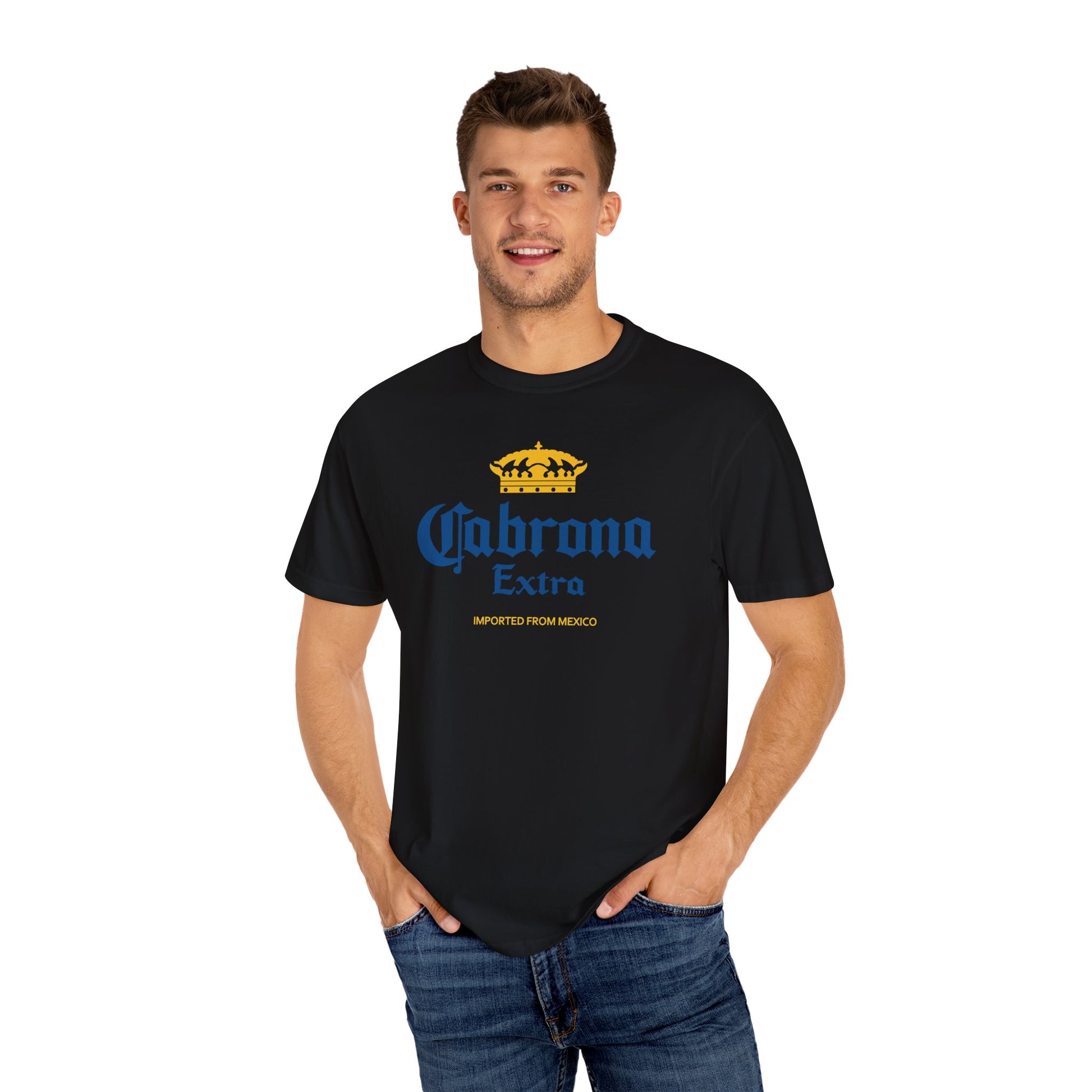 Cabrona Extra – Funny Latina Beer Parody T-Shirt