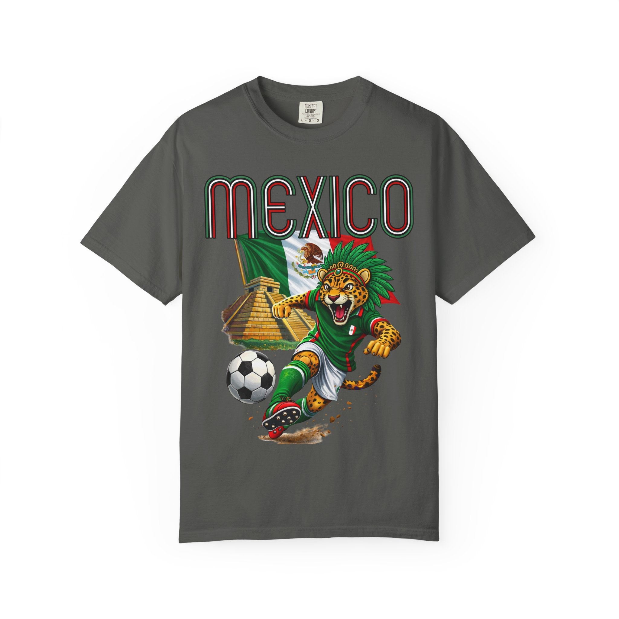 Mexico World Soccer Jaguar Pyramid 2026 Graphic Tee