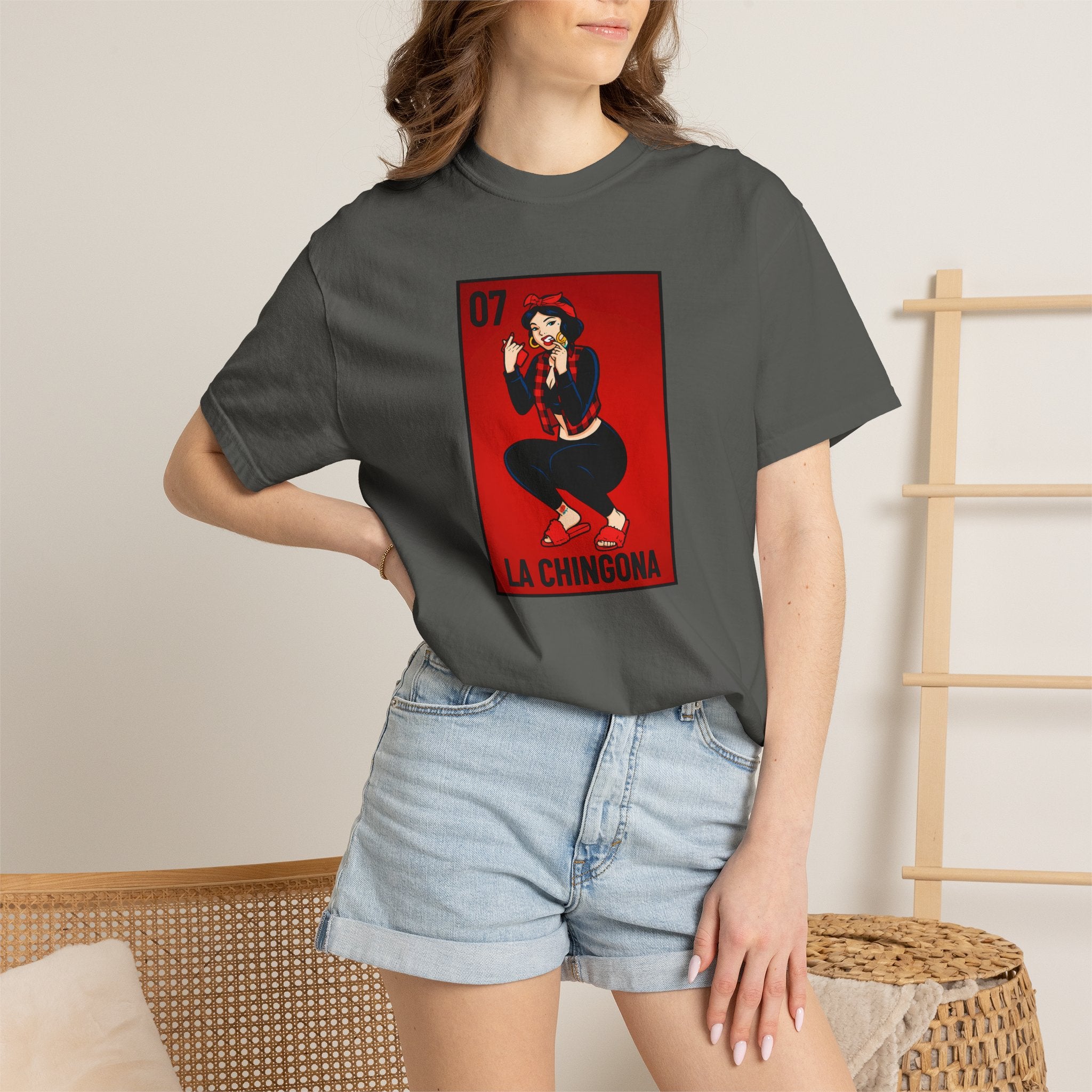 La Chingona Lotería Card Graphic Tee