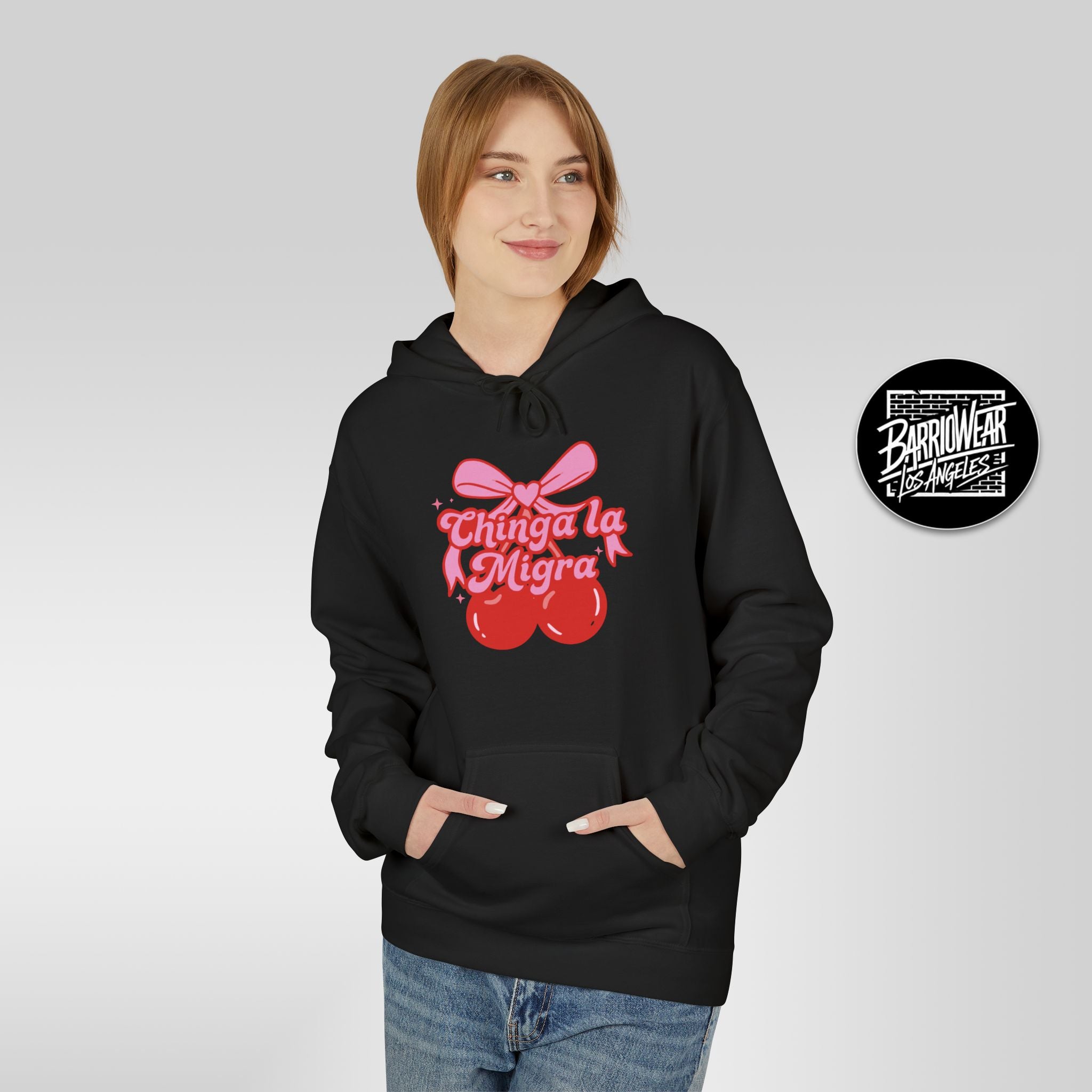 Chinga La Migra Cherry Bow Hoodie