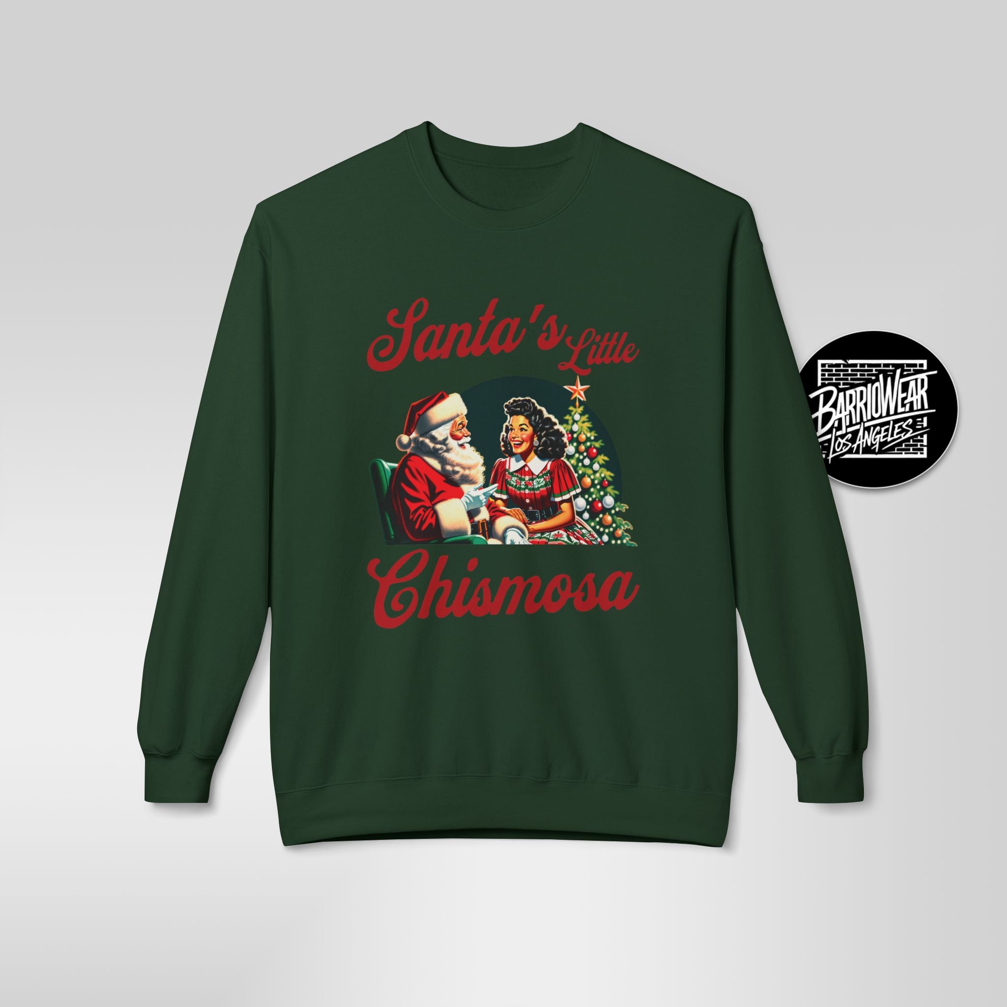 Santa's Little Chismosa Christmas Sweatshirt | Funny Latina Holiday Sweater