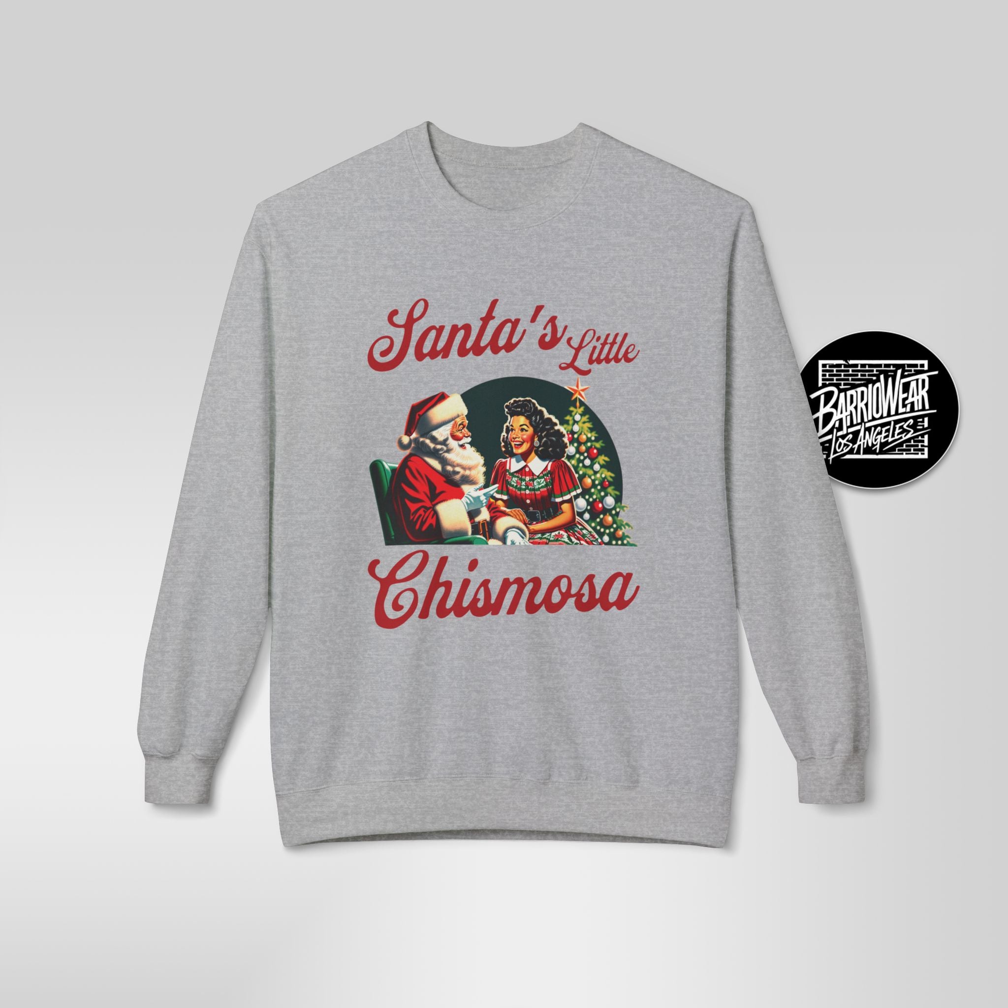 Santa's Little Chismosa Christmas Sweatshirt | Funny Latina Holiday Sweater