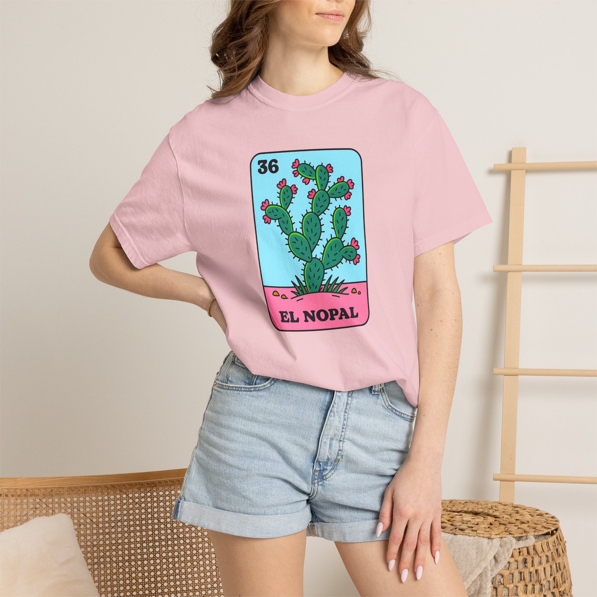 El Nopal Lotería Card Cactus Graphic Tee