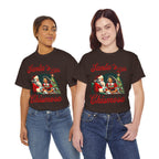 Santa's Little Chismosa T-Shirt - Funny Holiday Tee for Gossip Lovers | Camiseta Navideña Chistosa