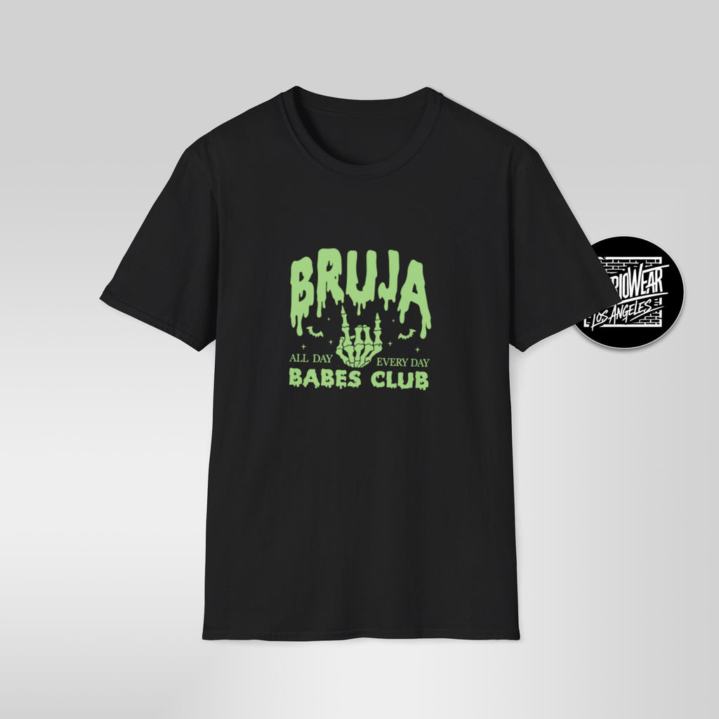 Bruja Babes Club Glow in the Dark T-Shirt | Latina Witch Halloween Tee
