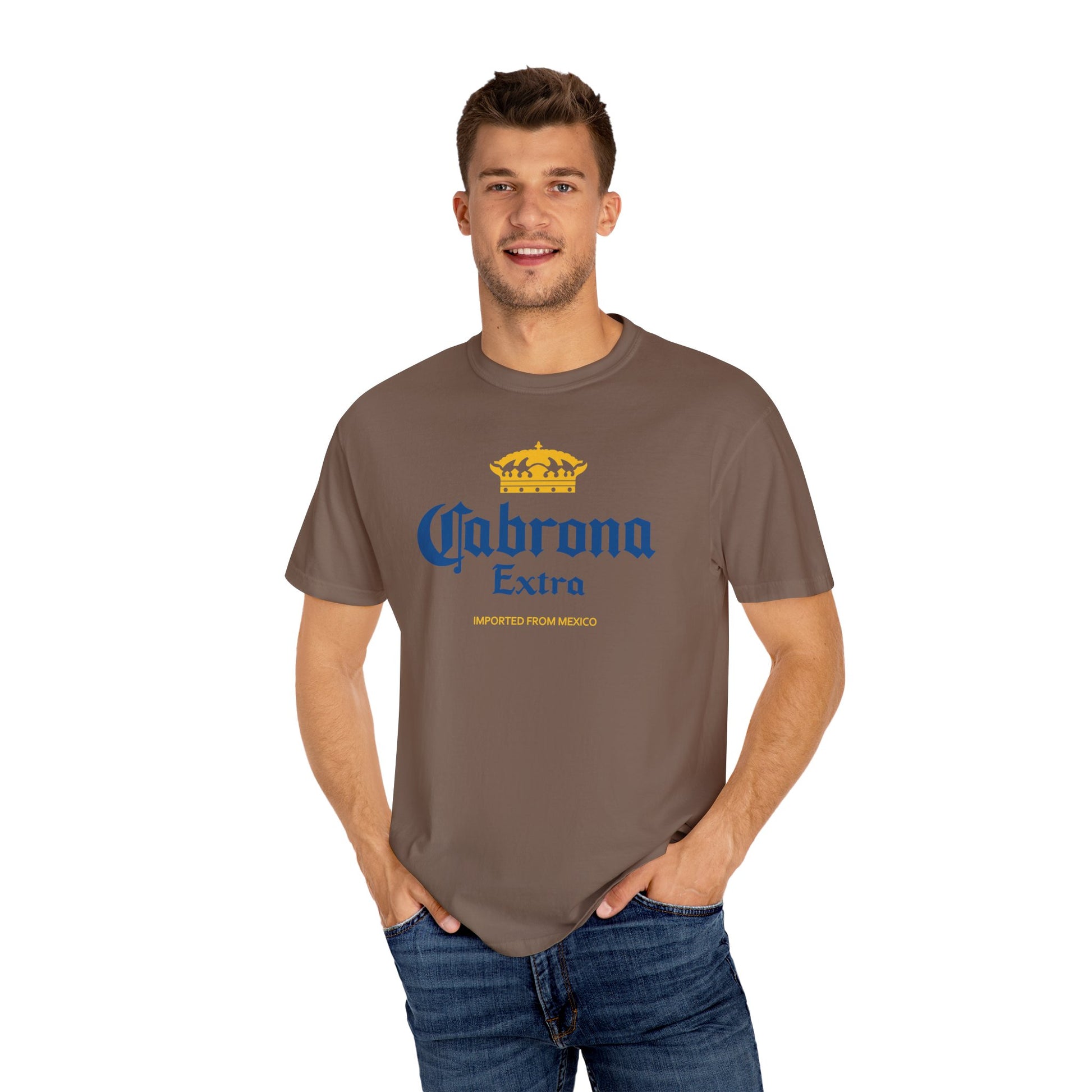 Cabrona Extra – Funny Latina Beer Parody T-Shirt