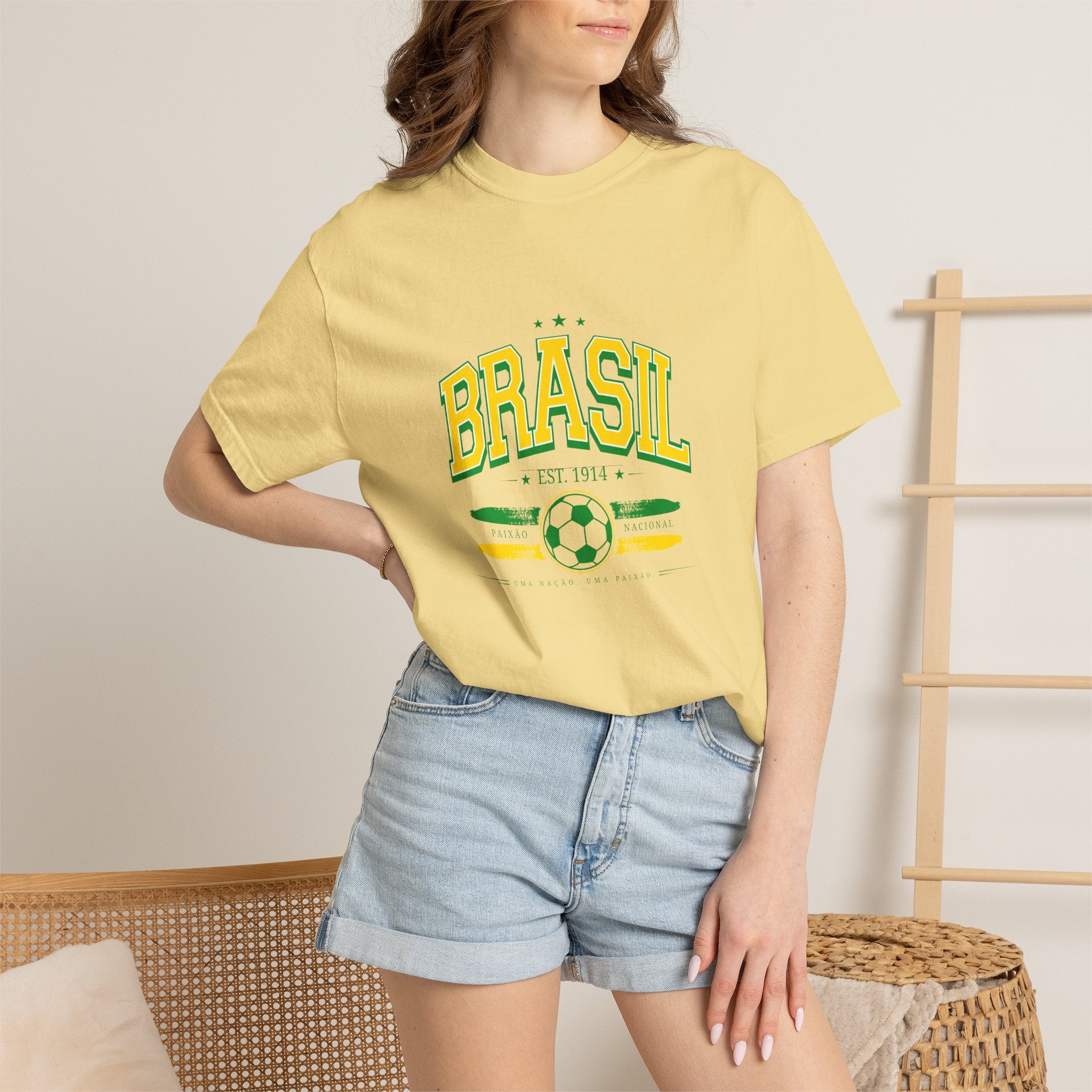 Brasil World Soccer 2026 Collegiate Graphic Tee