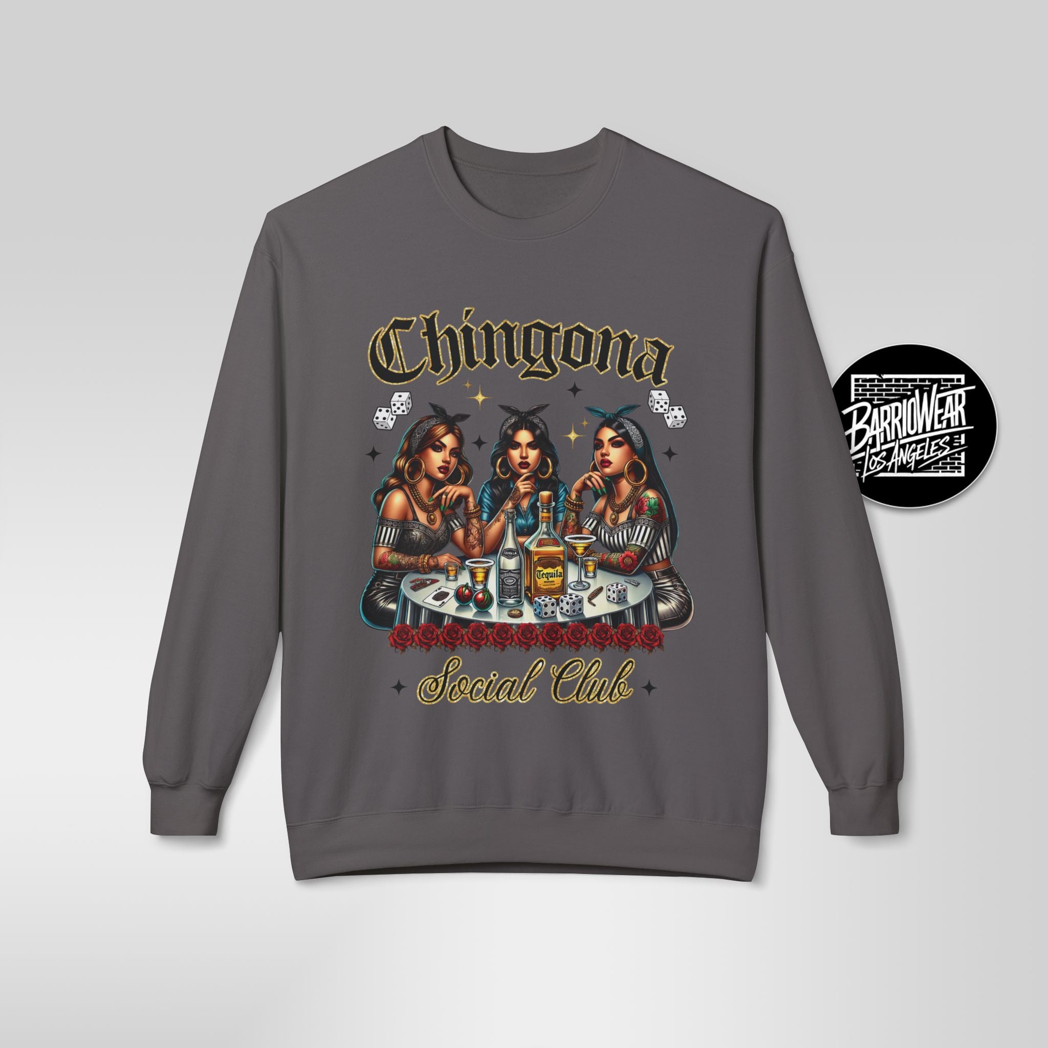 "Chingona Social Club" Sweatshirt | Badass Latina Empowerment Crewneck
