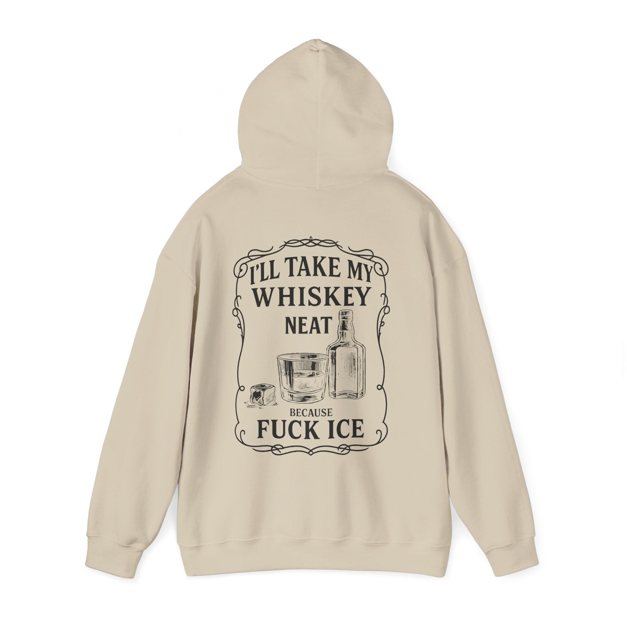 Whisky Neat Because F*ck ICE – Political Statement Hoodie