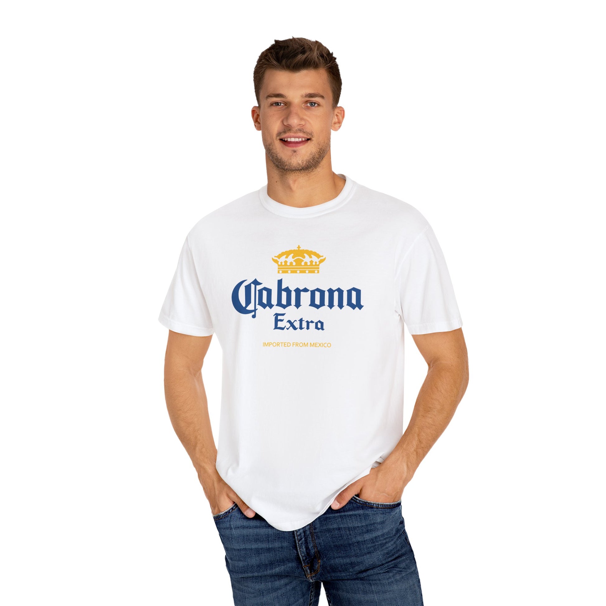 Cabrona Extra – Funny Latina Beer Parody T-Shirt