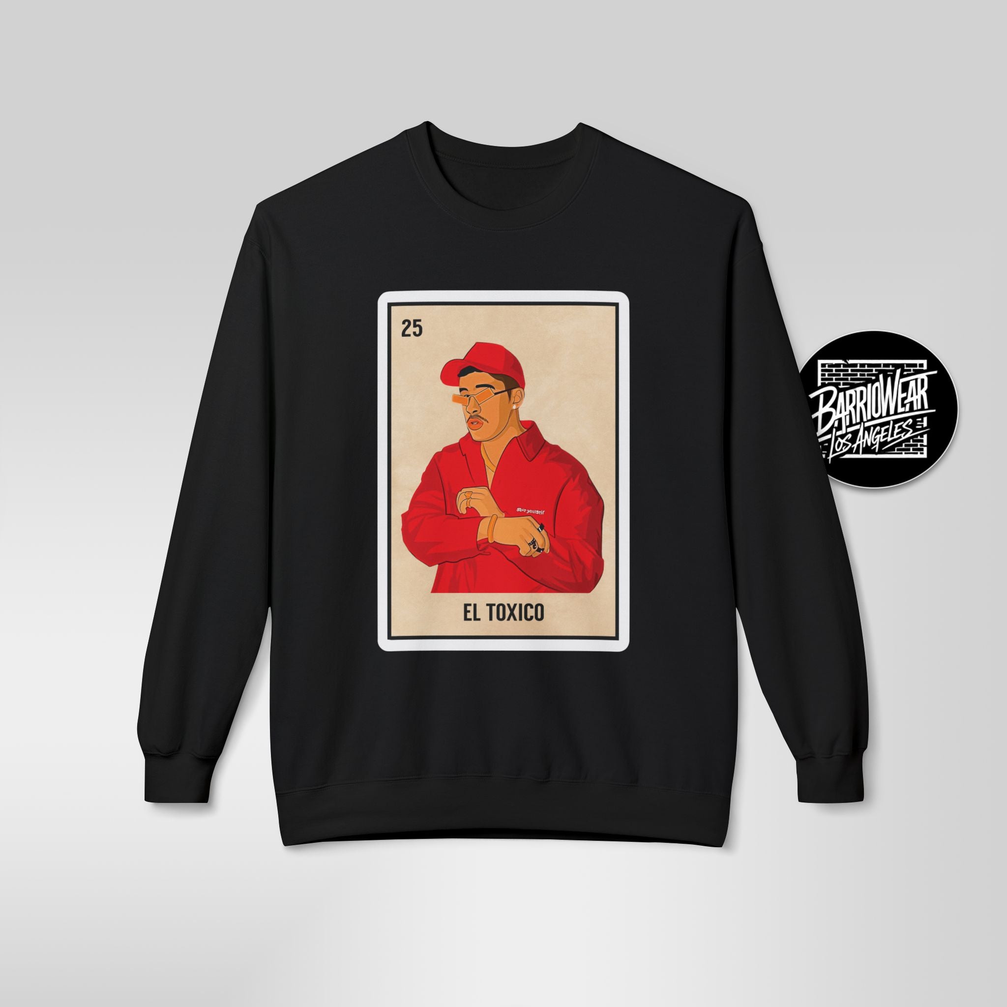 "El Toxico" Lotería Card Sweatshirt | Funny Latino Parody Crewneck